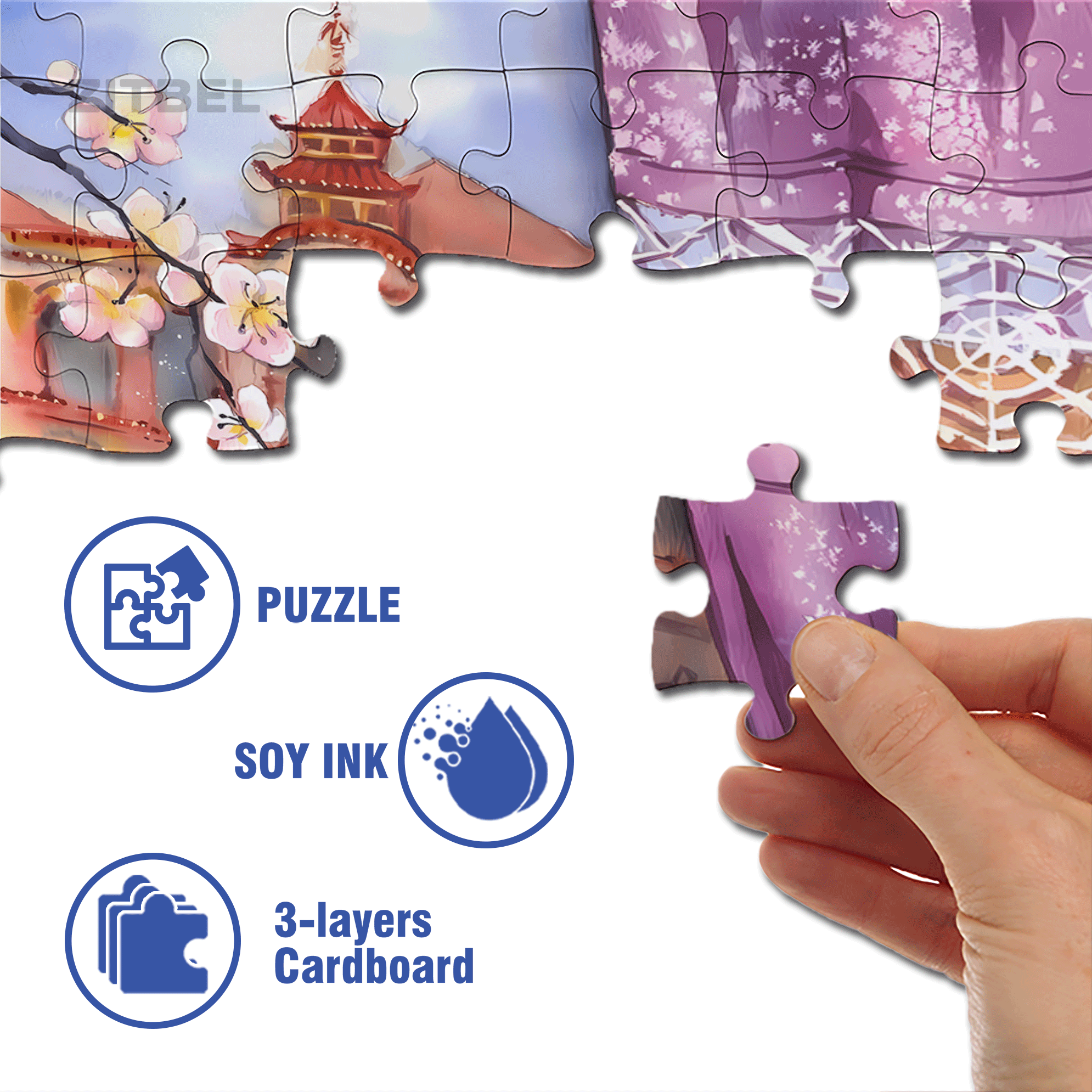 A Pot Of Flower Tea 500pcs/1000pcs Jigsaw Puzzle, Scratch-Resistant, Interactive Family Game & Brain-Boosting DIY Decor, Perfect for Halloween, Christmas & New Year Gifts, Family Puzzle Game