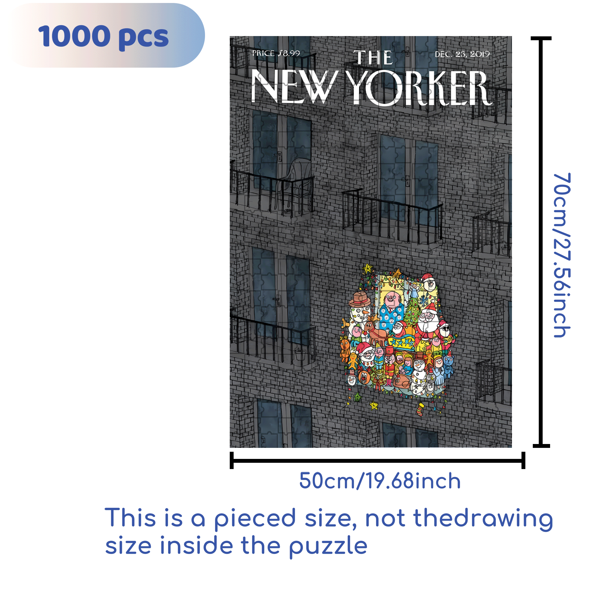 A Touch Of Color 500pcs/1000pcs Jigsaw Puzzle, Scratch-Resistant, Interactive Family Game & Brain-Boosting DIY Decor, Perfect for Halloween, Christmas & New Year Gifts, Family Puzzle Game