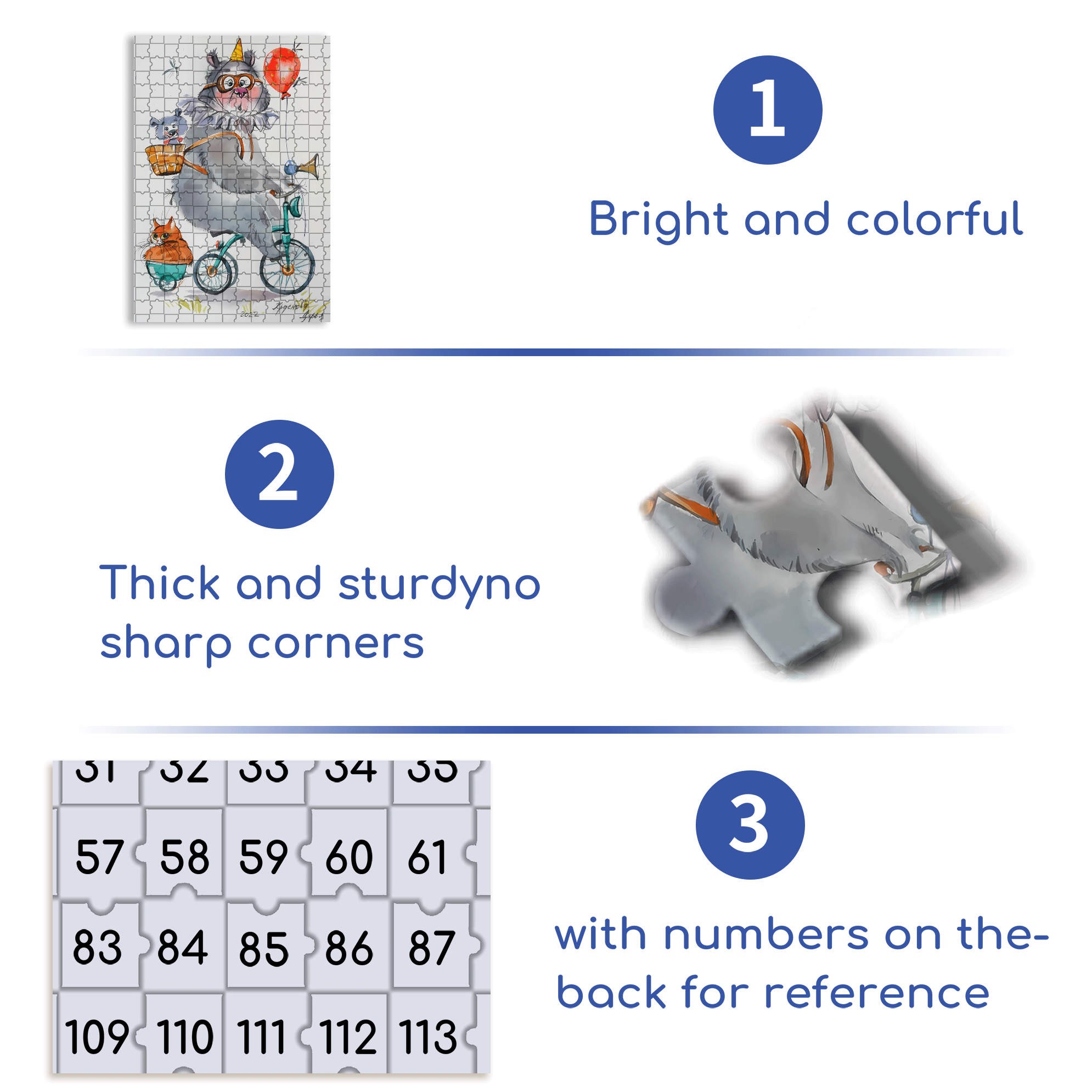 Bear Acrobatics Performance 500pcs/1000pcs Jigsaw Puzzle, Scratch-Resistant, Interactive Family Game & Brain-Boosting DIY Decor, Perfect for Halloween, Christmas & New Year Gifts, Family Puzzle Game