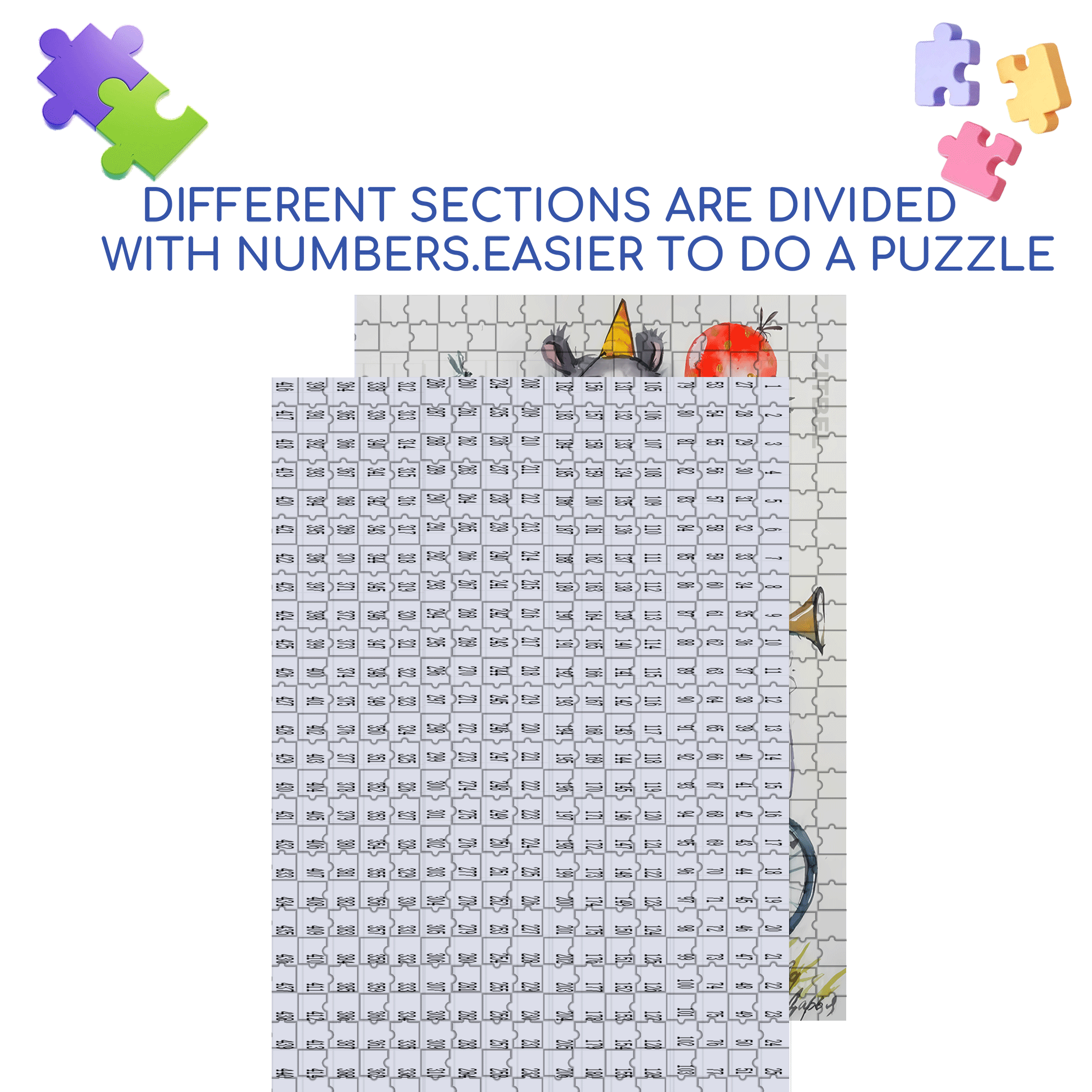 Bear Acrobatics Performance 500pcs/1000pcs Jigsaw Puzzle, Scratch-Resistant, Interactive Family Game & Brain-Boosting DIY Decor, Perfect for Halloween, Christmas & New Year Gifts, Family Puzzle Game