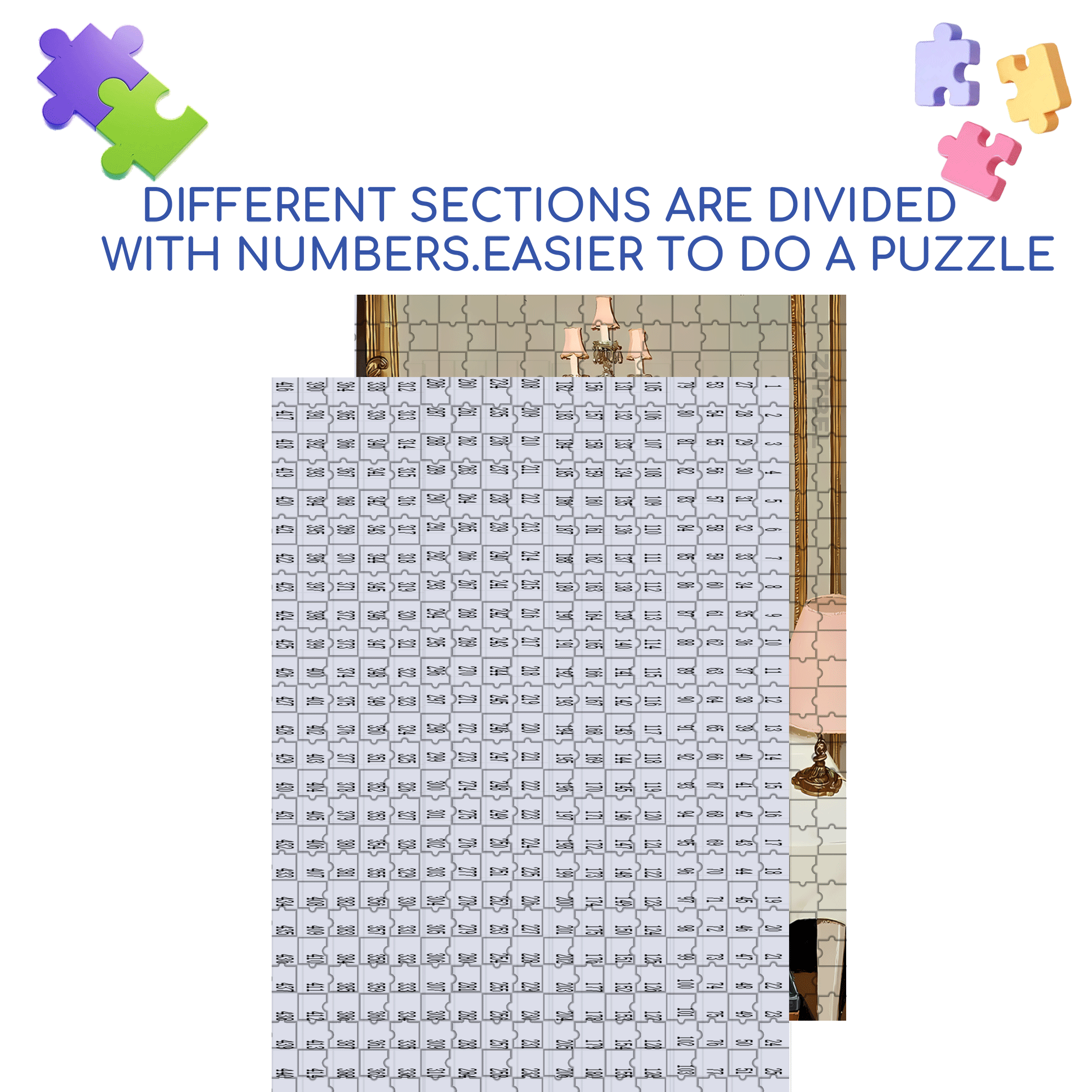 Beautiful Illustrations 500pcs/1000pcs Jigsaw Puzzle, Scratch-Resistant, Interactive Family Game & Brain-Boosting DIY Decor, Perfect for Halloween, Christmas & New Year Gifts, Family Puzzle Game