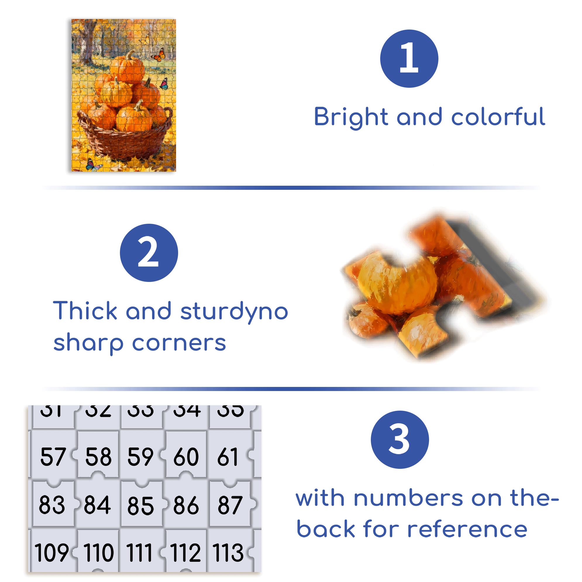 Butterflies And Pumpkins 500pcs/1000pcs Jigsaw Puzzle, Scratch-Resistant, Interactive Family Game & Brain-Boosting DIY Decor, Perfect for Halloween, Christmas & New Year Gifts, Family Puzzle Game