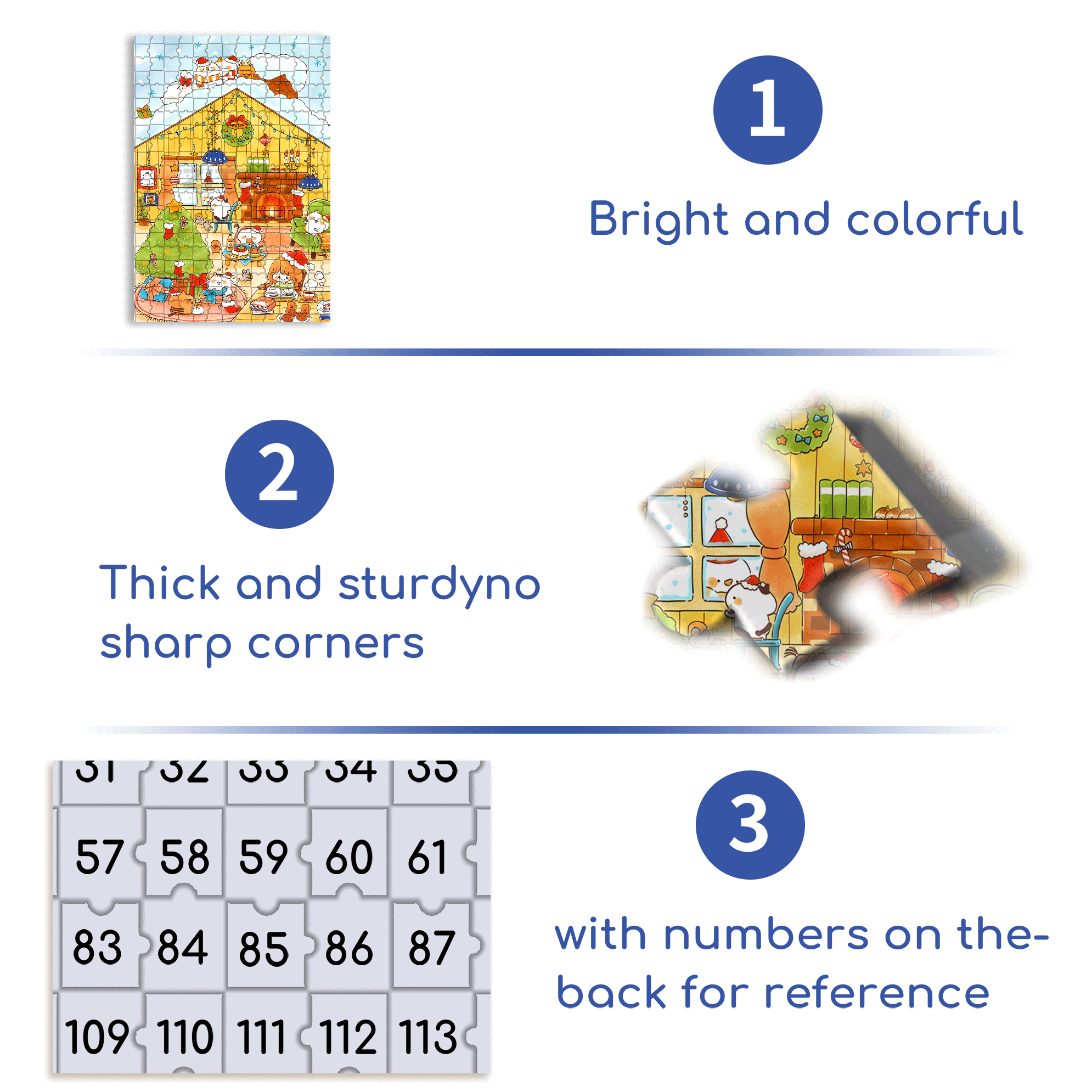 Celebrations 500pcs/1000pcs Jigsaw Puzzle, Scratch-Resistant, Interactive Family Game & Brain-Boosting DIY Decor, Perfect for Halloween, Christmas & New Year Gifts, Family Puzzle Game