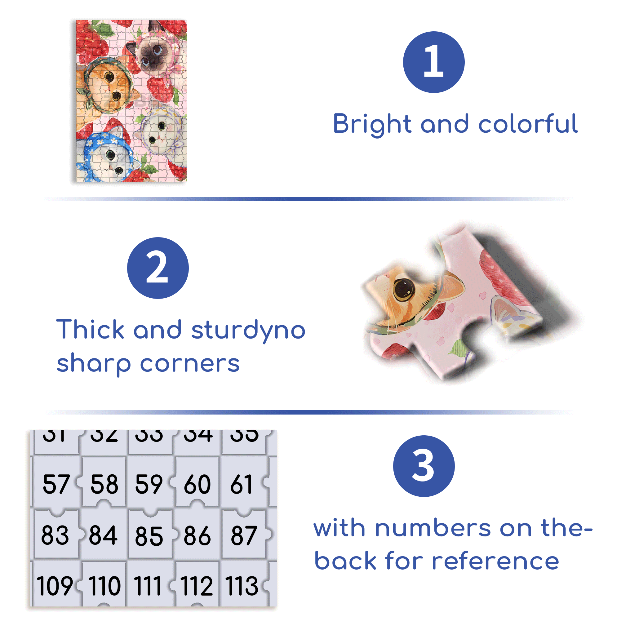 Clear Eyes 500pcs/1000pcs Jigsaw Puzzle, Scratch-Resistant, Interactive Family Game & Brain-Boosting DIY Decor, Perfect for Halloween, Christmas & New Year Gifts, Family Puzzle Game