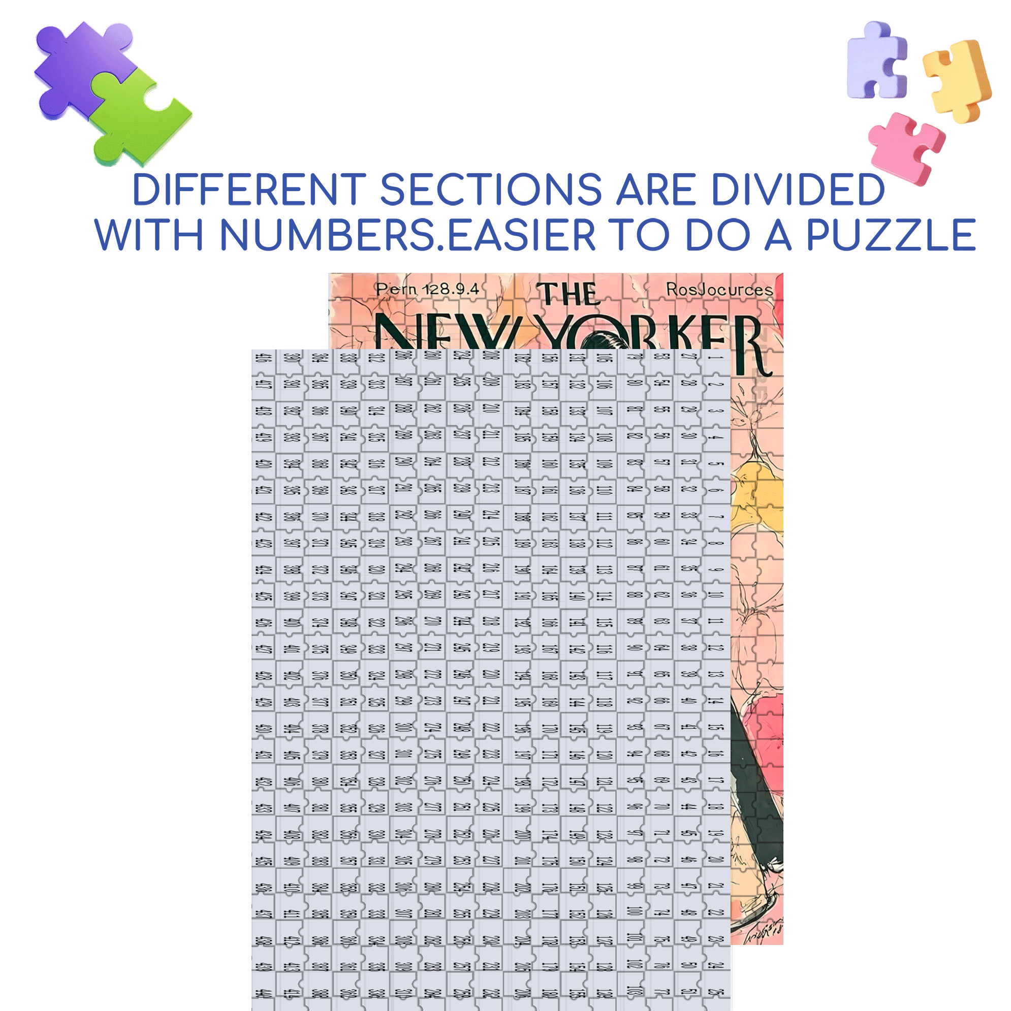Cover Girl 3 500pcs/1000pcs Jigsaw Puzzle, Scratch-Resistant, Interactive Family Game & Brain-Boosting DIY Decor, Perfect for Halloween, Christmas & New Year Gifts, Family Puzzle Game