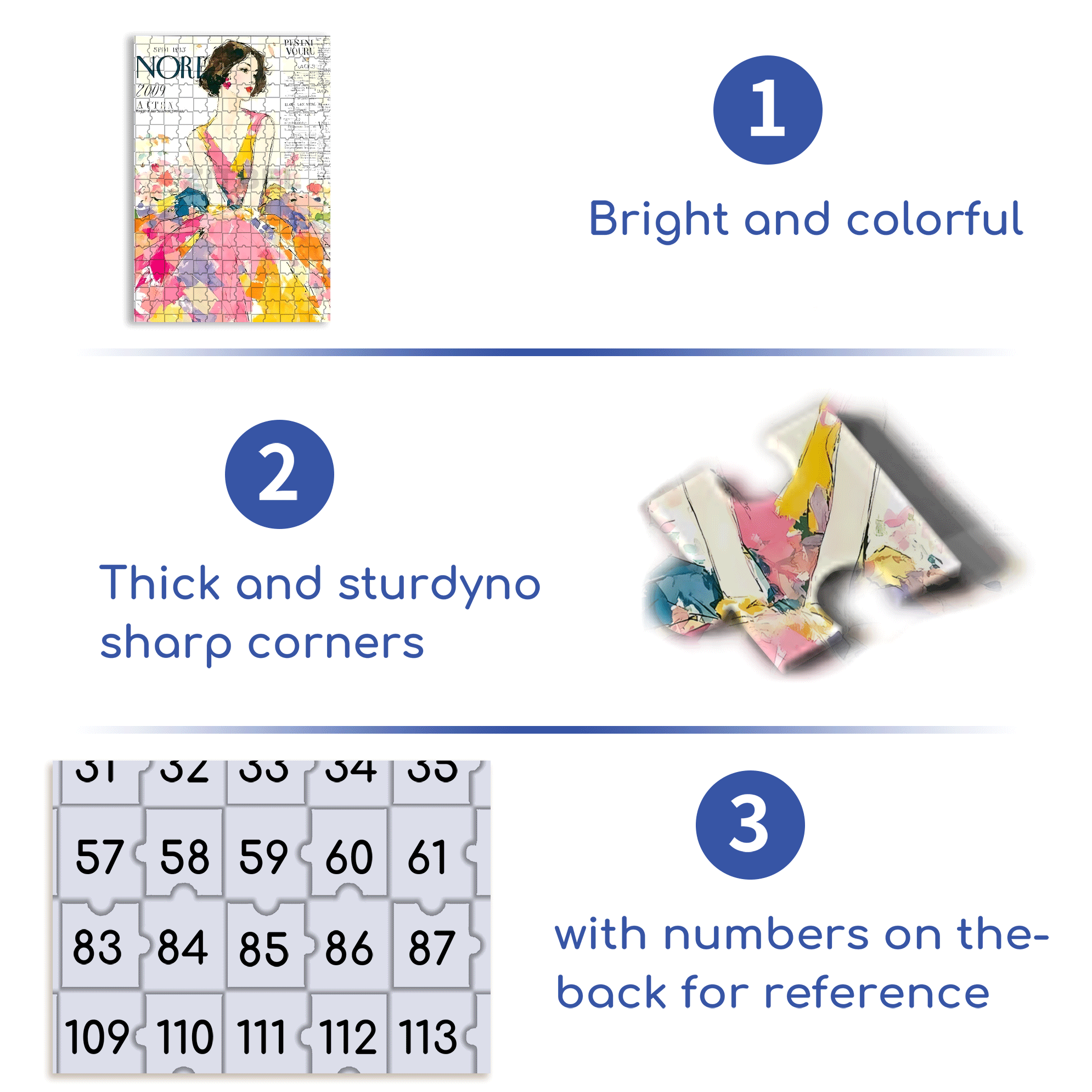 Cover Girl 4 500pcs/1000pcs Jigsaw Puzzle, Scratch-Resistant, Interactive Family Game & Brain-Boosting DIY Decor, Perfect for Halloween, Christmas & New Year Gifts, Family Puzzle Game