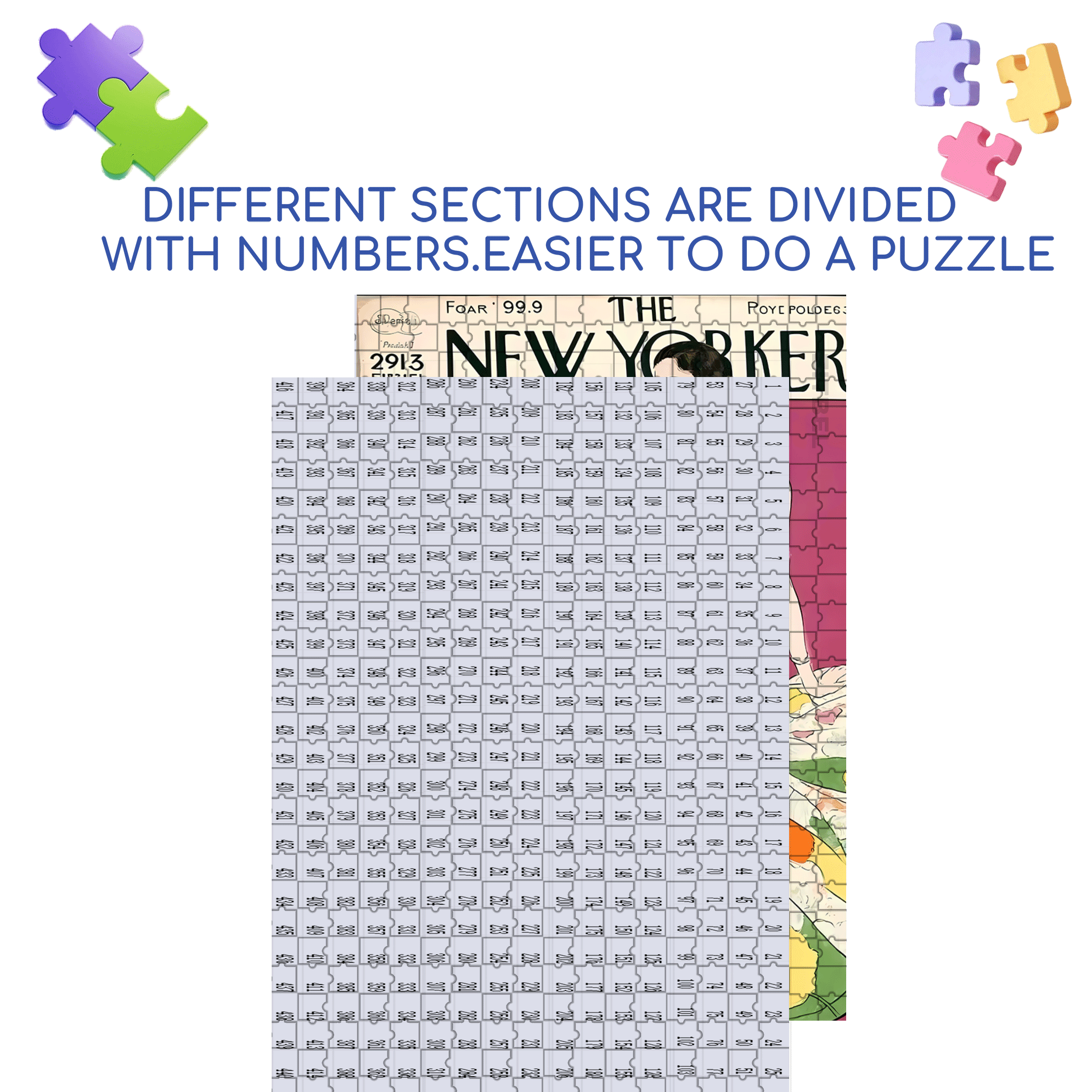 Cover Girl 5 500pcs/1000pcs Jigsaw Puzzle, Scratch-Resistant, Interactive Family Game & Brain-Boosting DIY Decor, Perfect for Halloween, Christmas & New Year Gifts, Family Puzzle Game