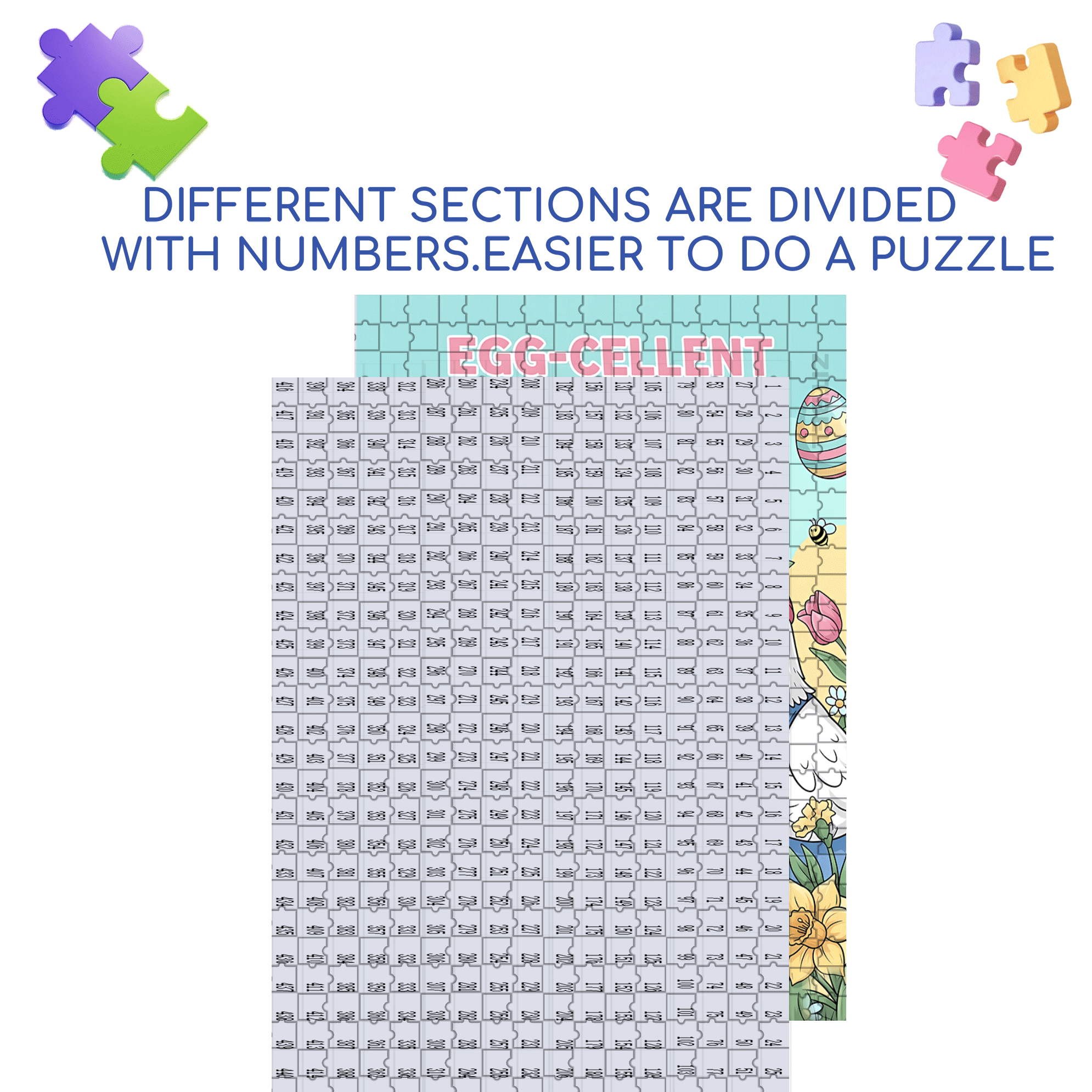 Cute Chicken and Egg 500pcs/1000pcs Jigsaw Puzzle, Scratch-Resistant, Interactive Family Game & Brain-Boosting DIY Decor, Perfect for Halloween, Christmas & New Year Gifts, Family Puzzle Game