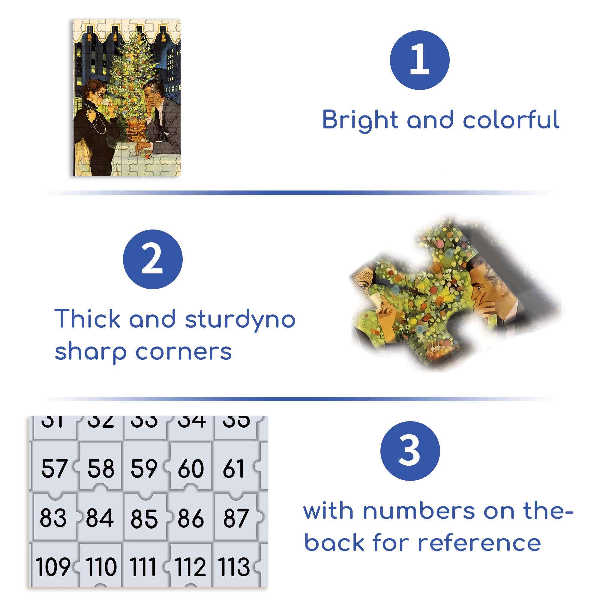 Eye Contact 500pcs/1000pcs Jigsaw Puzzle, Scratch-Resistant, Interactive Family Game & Brain-Boosting DIY Decor, Perfect for Halloween, Christmas & New Year Gifts, Family Puzzle Game