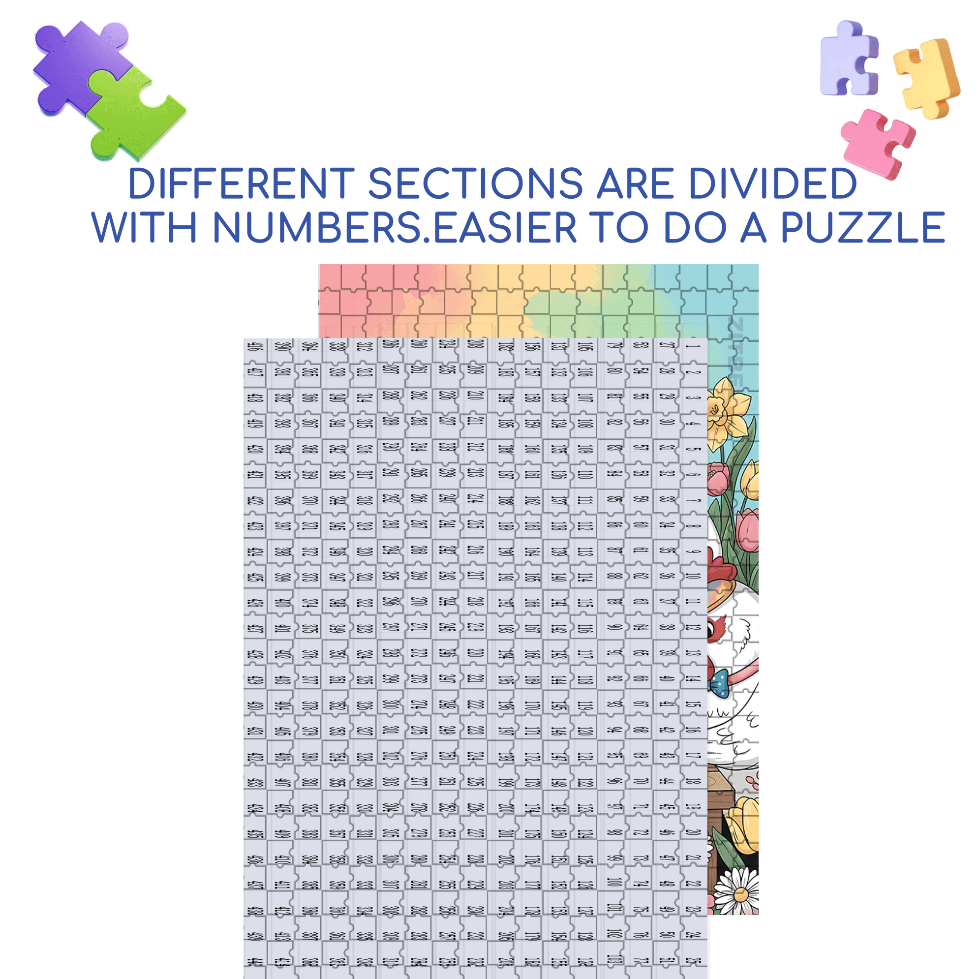 Farmhouse Spring Decor & DIY Vibes 500pcs/1000pcs Jigsaw Puzzle, Scratch-Resistant, Interactive Family Game & Brain-Boosting DIY Decor, Perfect for Halloween, Christmas & New Year Gifts, Family Puzzle Game