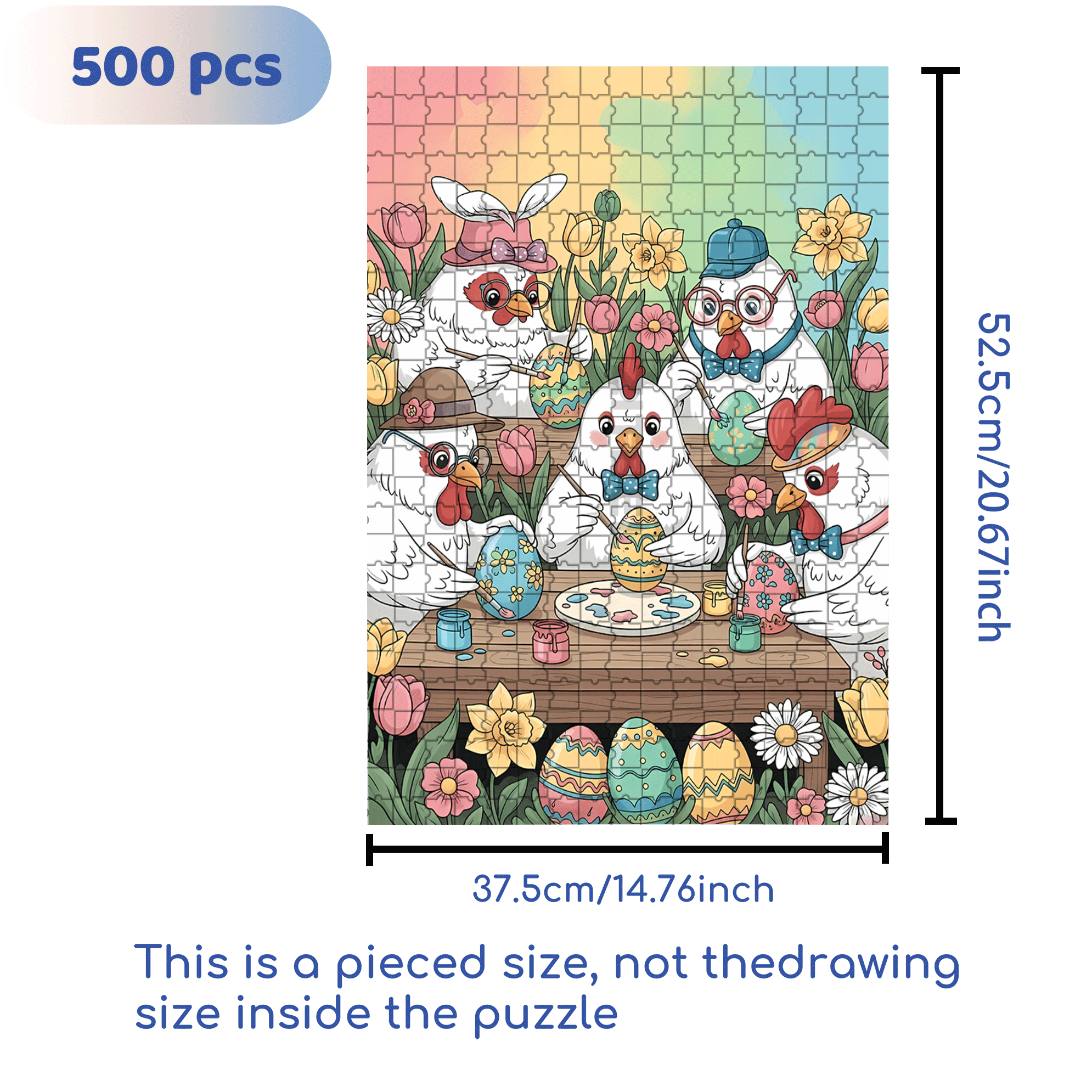 Farmhouse Spring Decor & DIY Vibes 500pcs/1000pcs Jigsaw Puzzle, Scratch-Resistant, Interactive Family Game & Brain-Boosting DIY Decor, Perfect for Halloween, Christmas & New Year Gifts, Family Puzzle Game