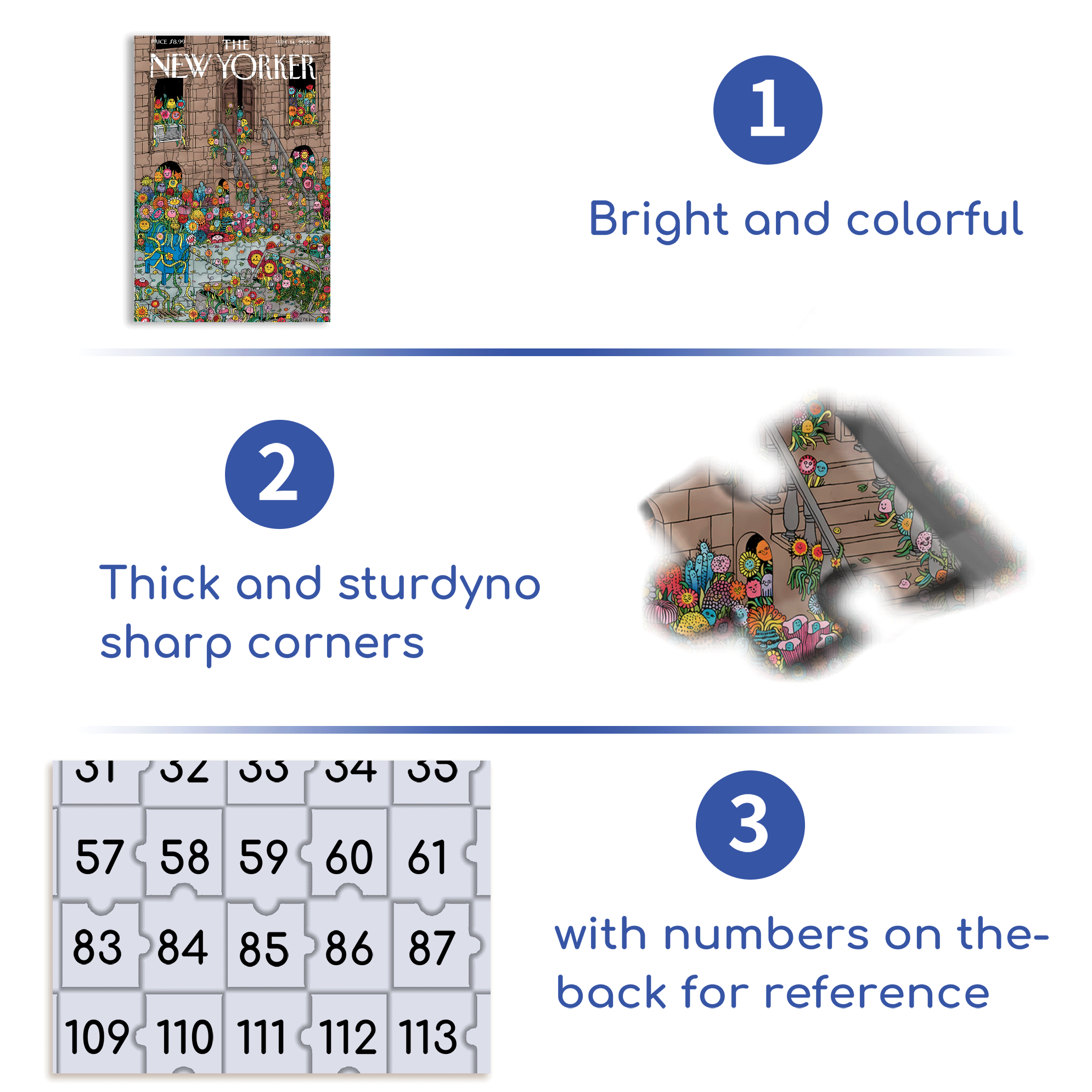 Flower World 500pcs/1000pcs Jigsaw Puzzle, Scratch-Resistant, Interactive Family Game & Brain-Boosting DIY Decor, Perfect for Halloween, Christmas & New Year Gifts, Family Puzzle Game