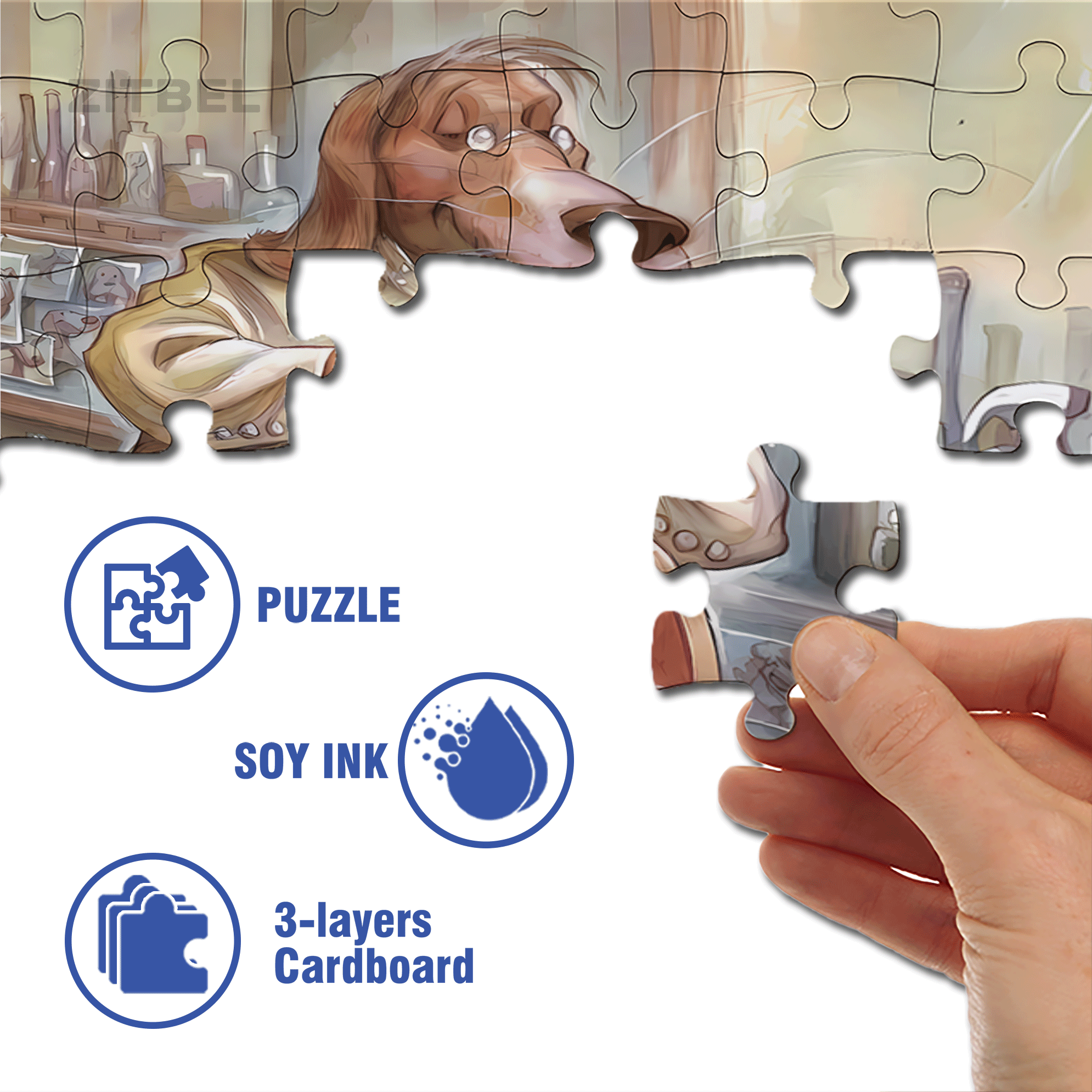 Hair Stylist 500pcs/1000pcs Jigsaw Puzzle, Scratch-Resistant, Interactive Family Game & Brain-Boosting DIY Decor, Perfect for Halloween, Christmas & New Year Gifts, Family Puzzle Game