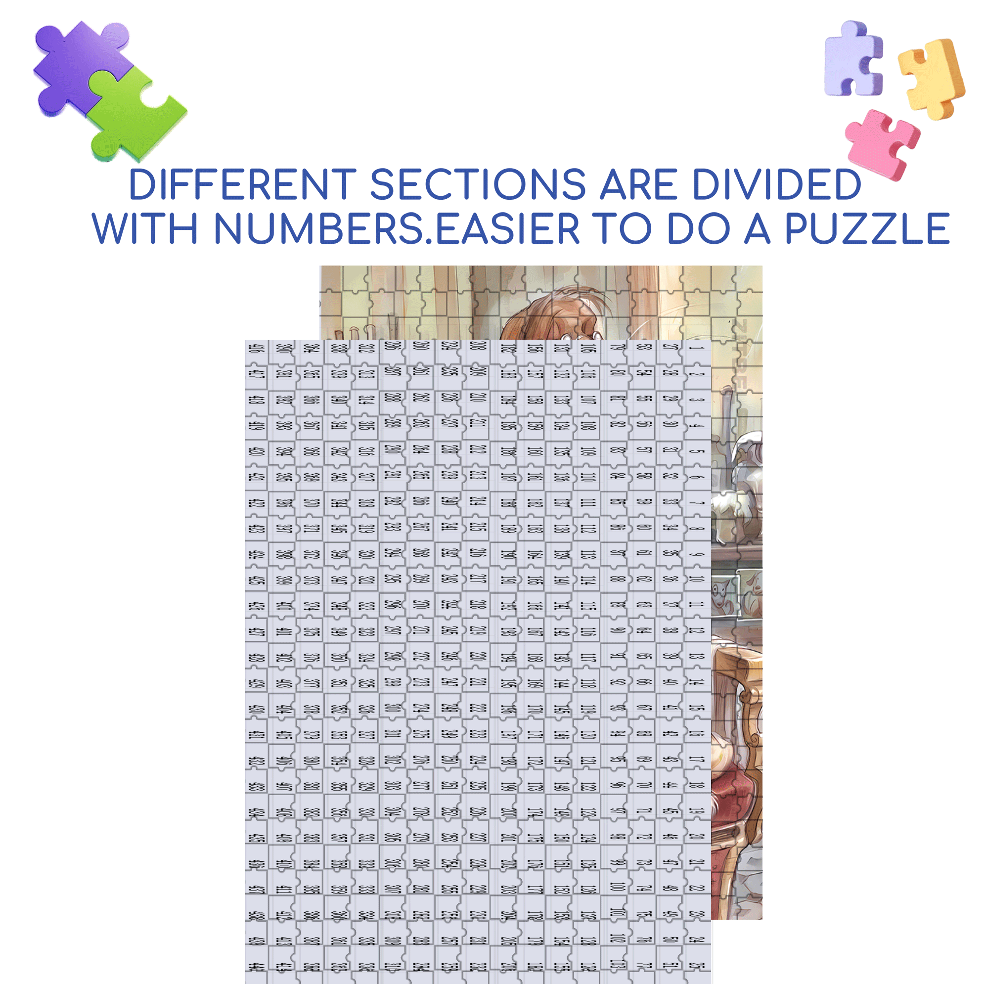 Hair Stylist 500pcs/1000pcs Jigsaw Puzzle, Scratch-Resistant, Interactive Family Game & Brain-Boosting DIY Decor, Perfect for Halloween, Christmas & New Year Gifts, Family Puzzle Game