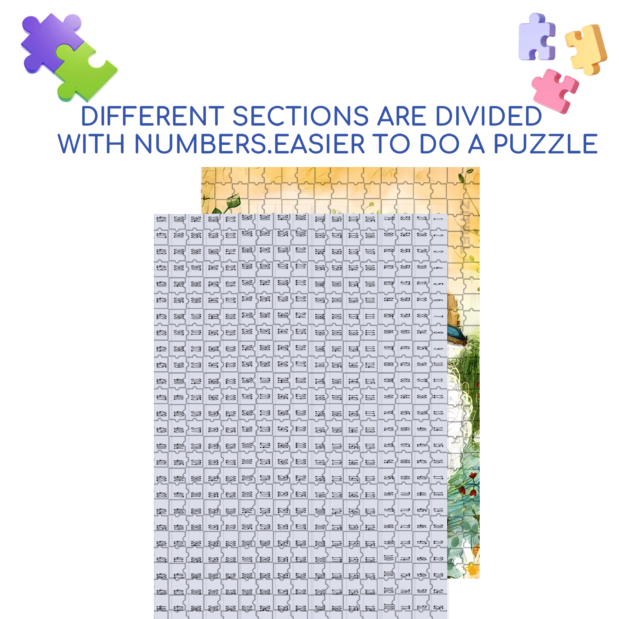 Little Sheep 500pcs/1000pcs Jigsaw Puzzle, Scratch-Resistant, Interactive Family Game & Brain-Boosting DIY Decor, Perfect for Halloween, Christmas & New Year Gifts, Family Puzzle Game