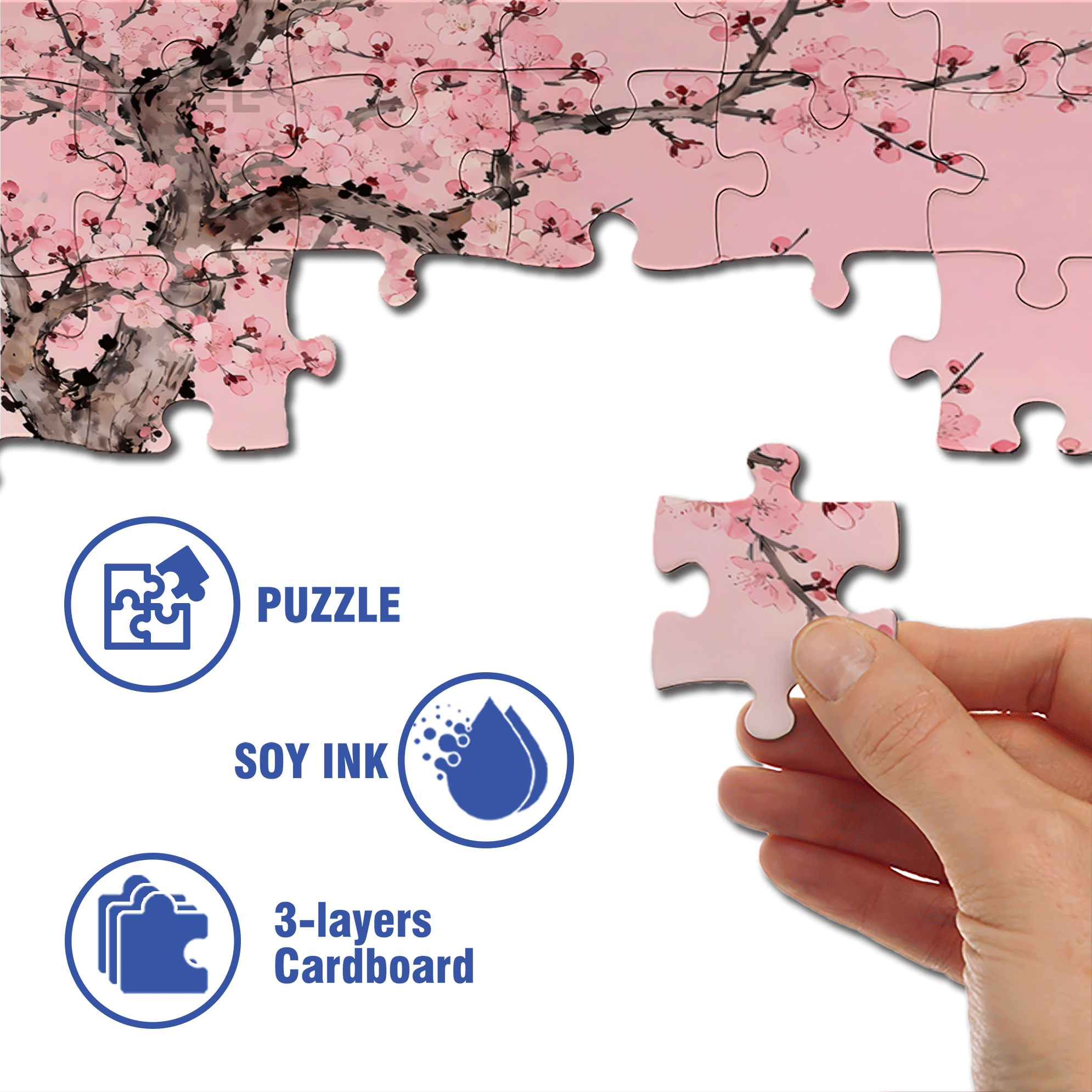 Mascot 500pcs/1000pcs Jigsaw Puzzle, Scratch-Resistant, Interactive Family Game & Brain-Boosting DIY Decor, Perfect for Halloween, Christmas & New Year Gifts, Family Puzzle Game
