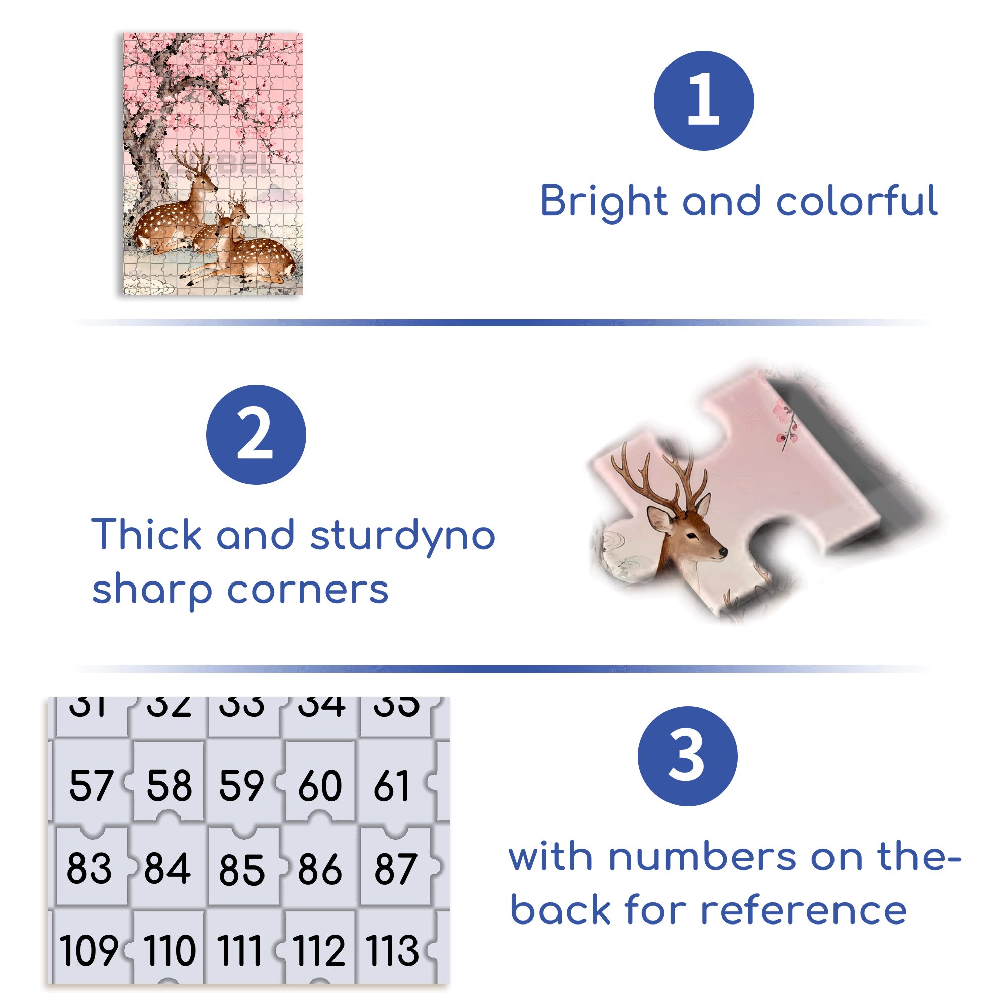 Mascot 500pcs/1000pcs Jigsaw Puzzle, Scratch-Resistant, Interactive Family Game & Brain-Boosting DIY Decor, Perfect for Halloween, Christmas & New Year Gifts, Family Puzzle Game