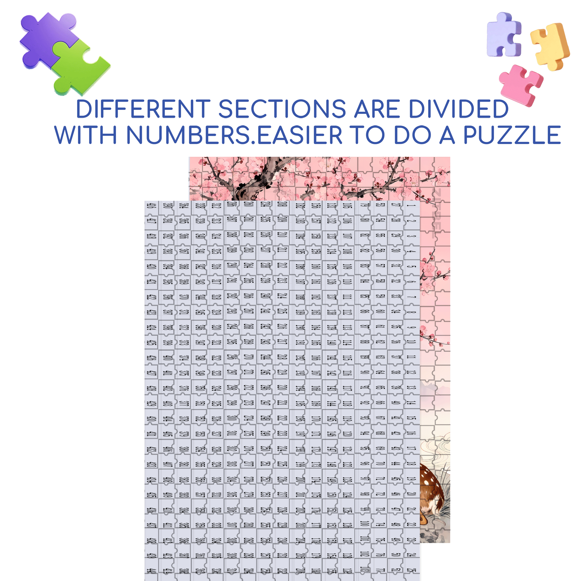 Mascot 500pcs/1000pcs Jigsaw Puzzle, Scratch-Resistant, Interactive Family Game & Brain-Boosting DIY Decor, Perfect for Halloween, Christmas & New Year Gifts, Family Puzzle Game