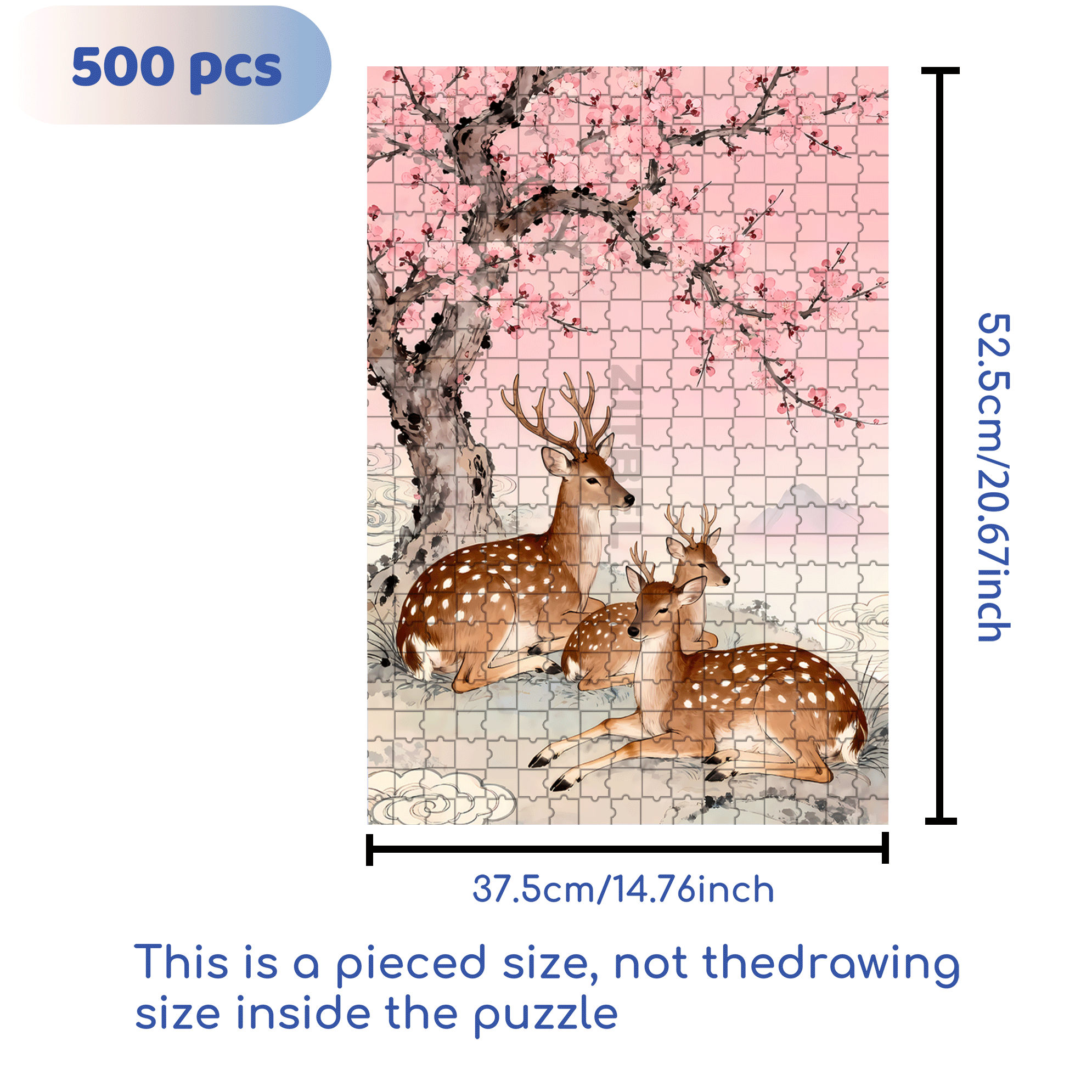 Mascot 500pcs/1000pcs Jigsaw Puzzle, Scratch-Resistant, Interactive Family Game & Brain-Boosting DIY Decor, Perfect for Halloween, Christmas & New Year Gifts, Family Puzzle Game