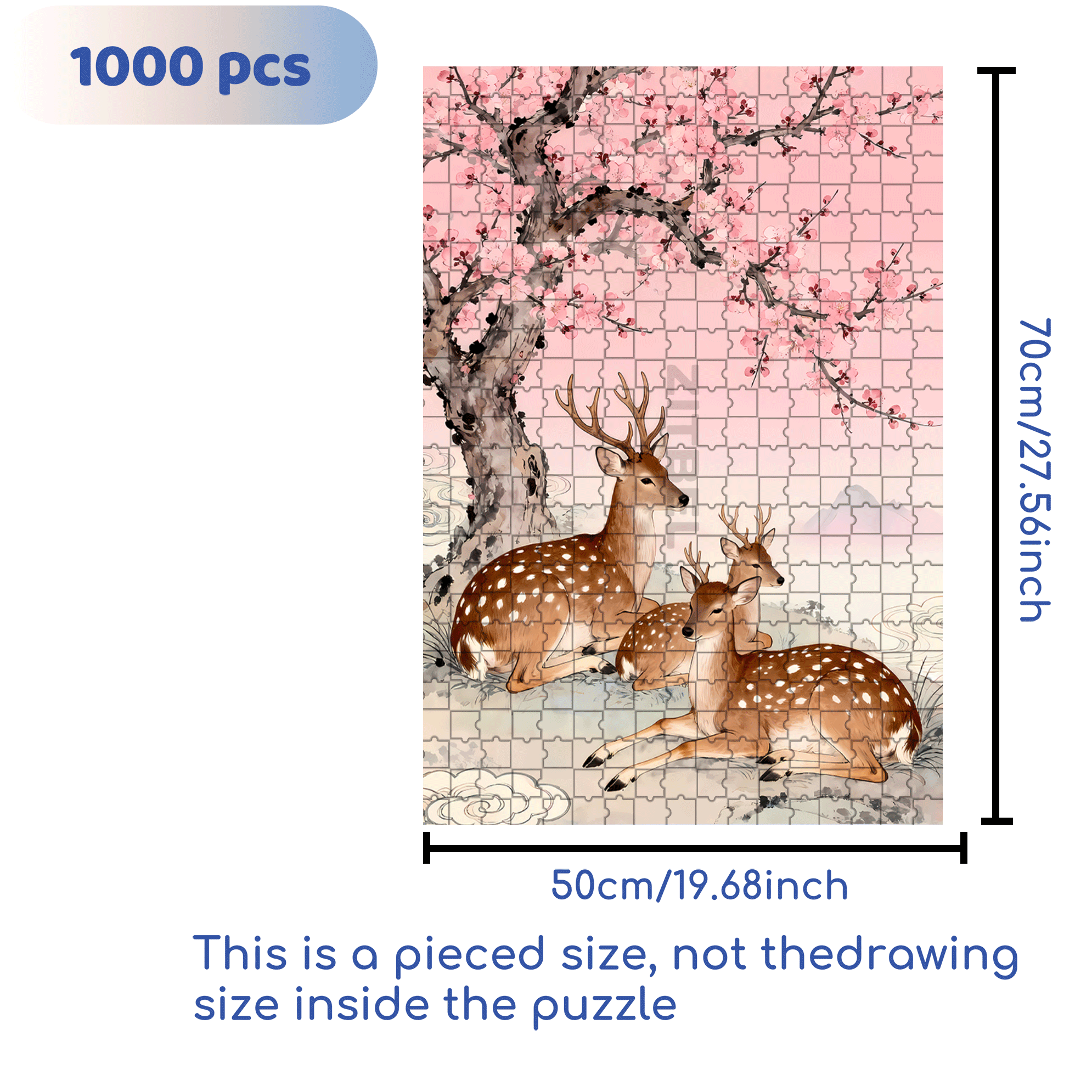 Mascot 500pcs/1000pcs Jigsaw Puzzle, Scratch-Resistant, Interactive Family Game & Brain-Boosting DIY Decor, Perfect for Halloween, Christmas & New Year Gifts, Family Puzzle Game