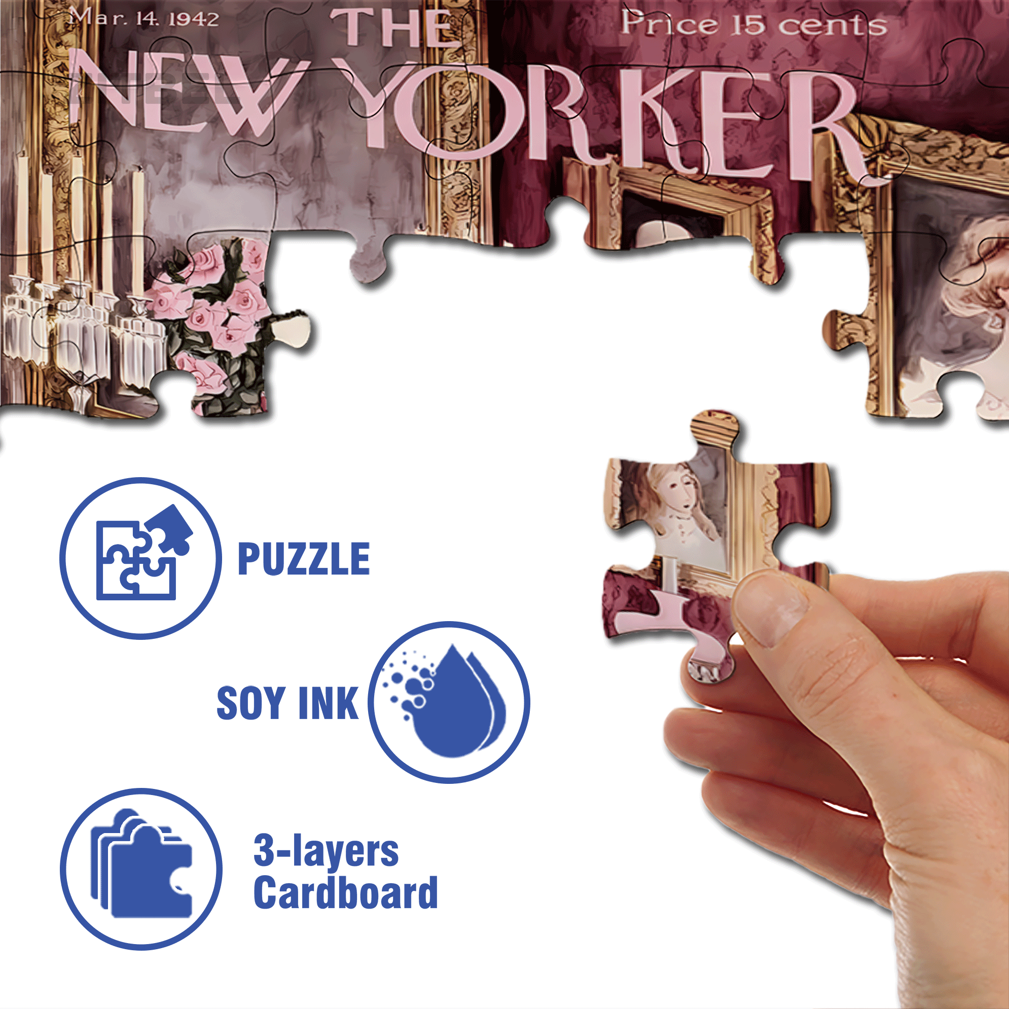Mrs. Paxton 500pcs/1000pcs Jigsaw Puzzle, Scratch-Resistant, Interactive Family Game & Brain-Boosting DIY Decor, Perfect for Halloween, Christmas & New Year Gifts, Family Puzzle Game