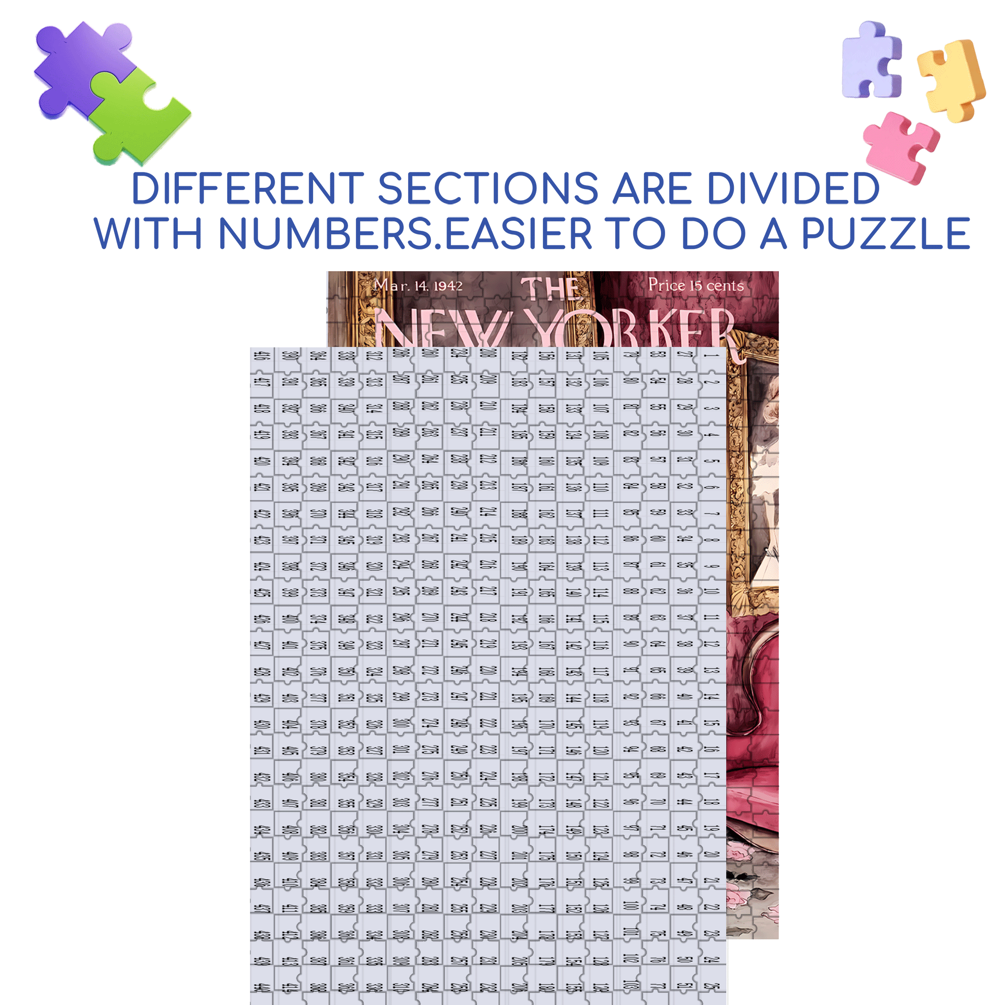 Mrs. Paxton 500pcs/1000pcs Jigsaw Puzzle, Scratch-Resistant, Interactive Family Game & Brain-Boosting DIY Decor, Perfect for Halloween, Christmas & New Year Gifts, Family Puzzle Game