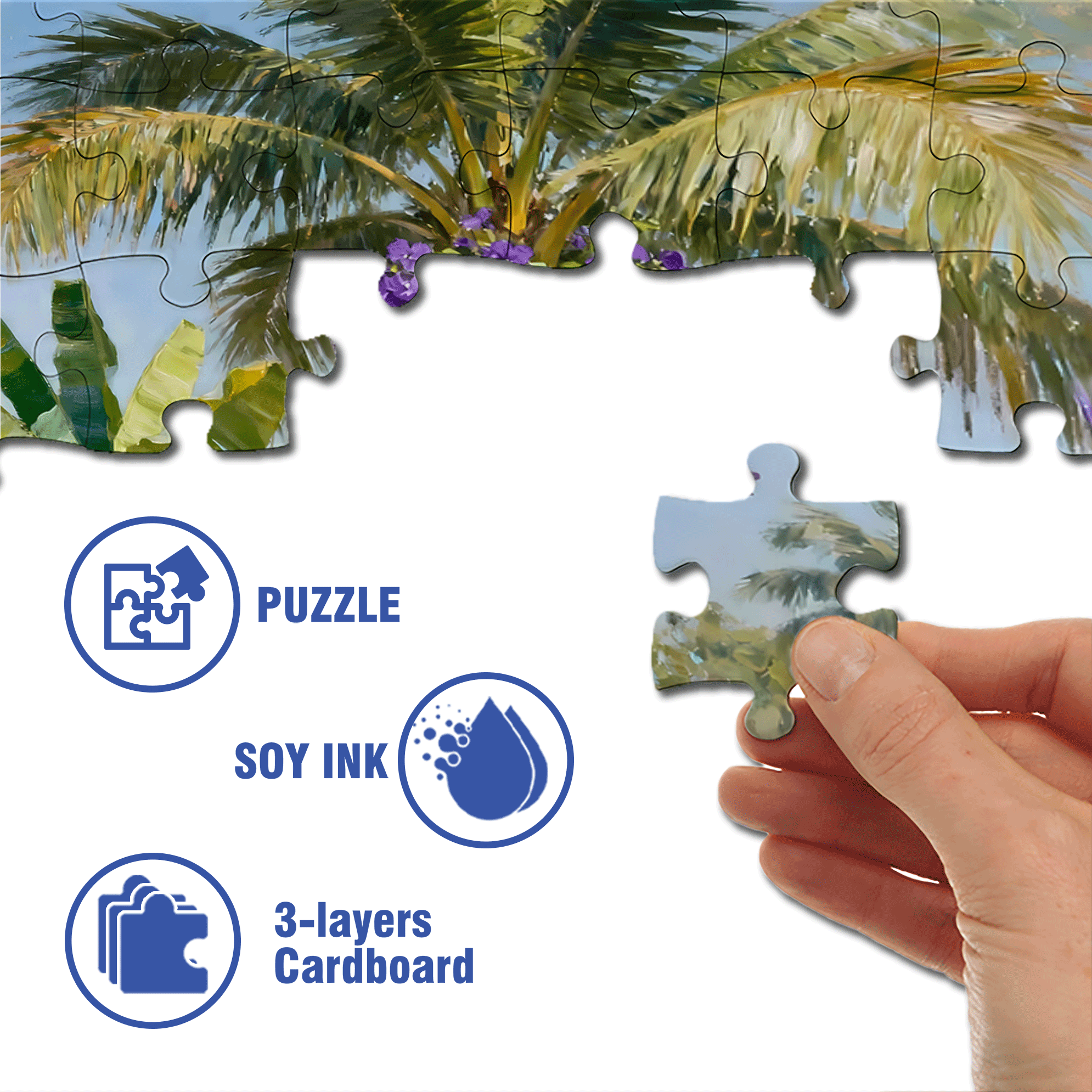 Ophelia Garden 500pcs/1000pcs Jigsaw Puzzle, Scratch-Resistant, Interactive Family Game & Brain-Boosting DIY Decor, Perfect for Halloween, Christmas & New Year Gifts, Family Puzzle Game