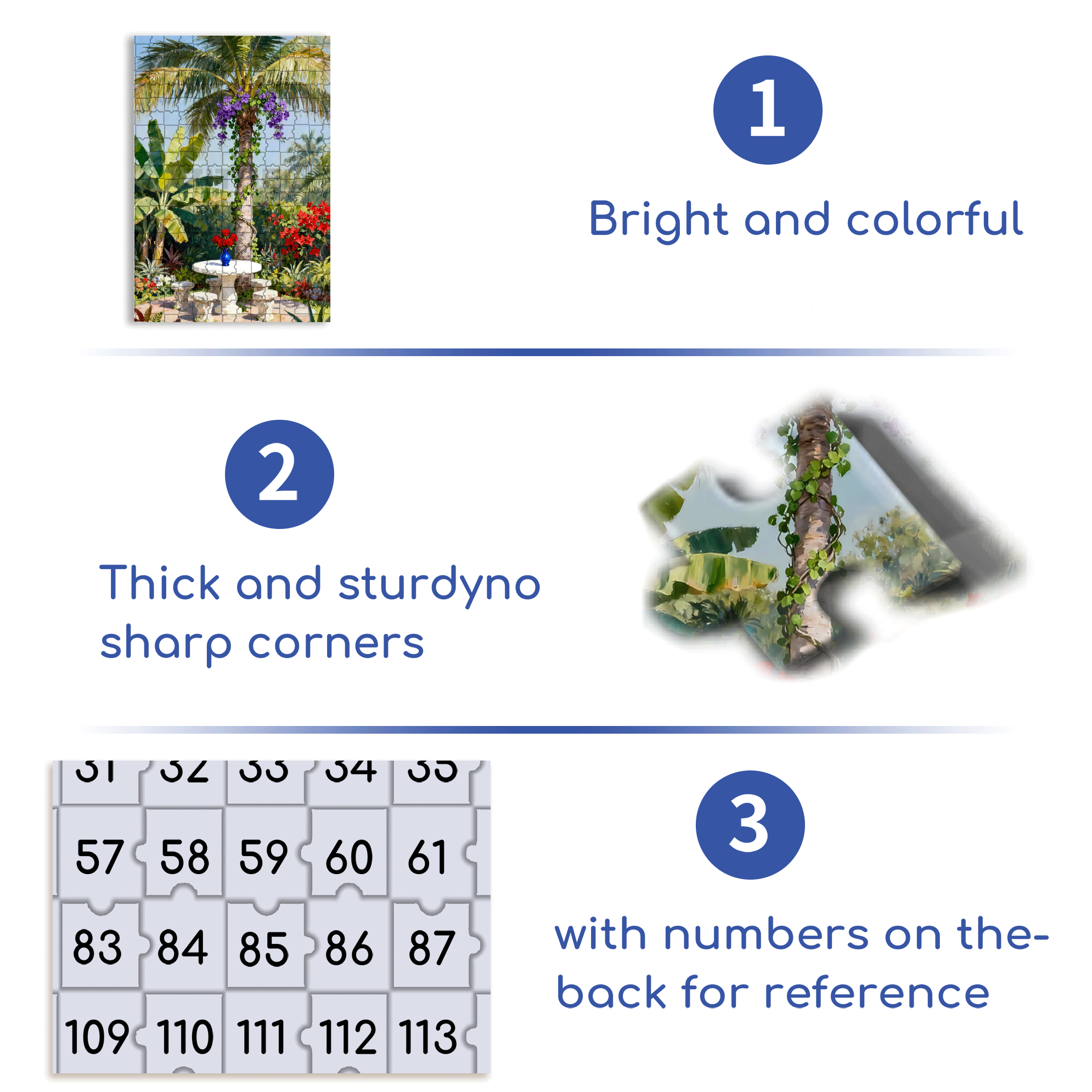 Ophelia Garden 500pcs/1000pcs Jigsaw Puzzle, Scratch-Resistant, Interactive Family Game & Brain-Boosting DIY Decor, Perfect for Halloween, Christmas & New Year Gifts, Family Puzzle Game