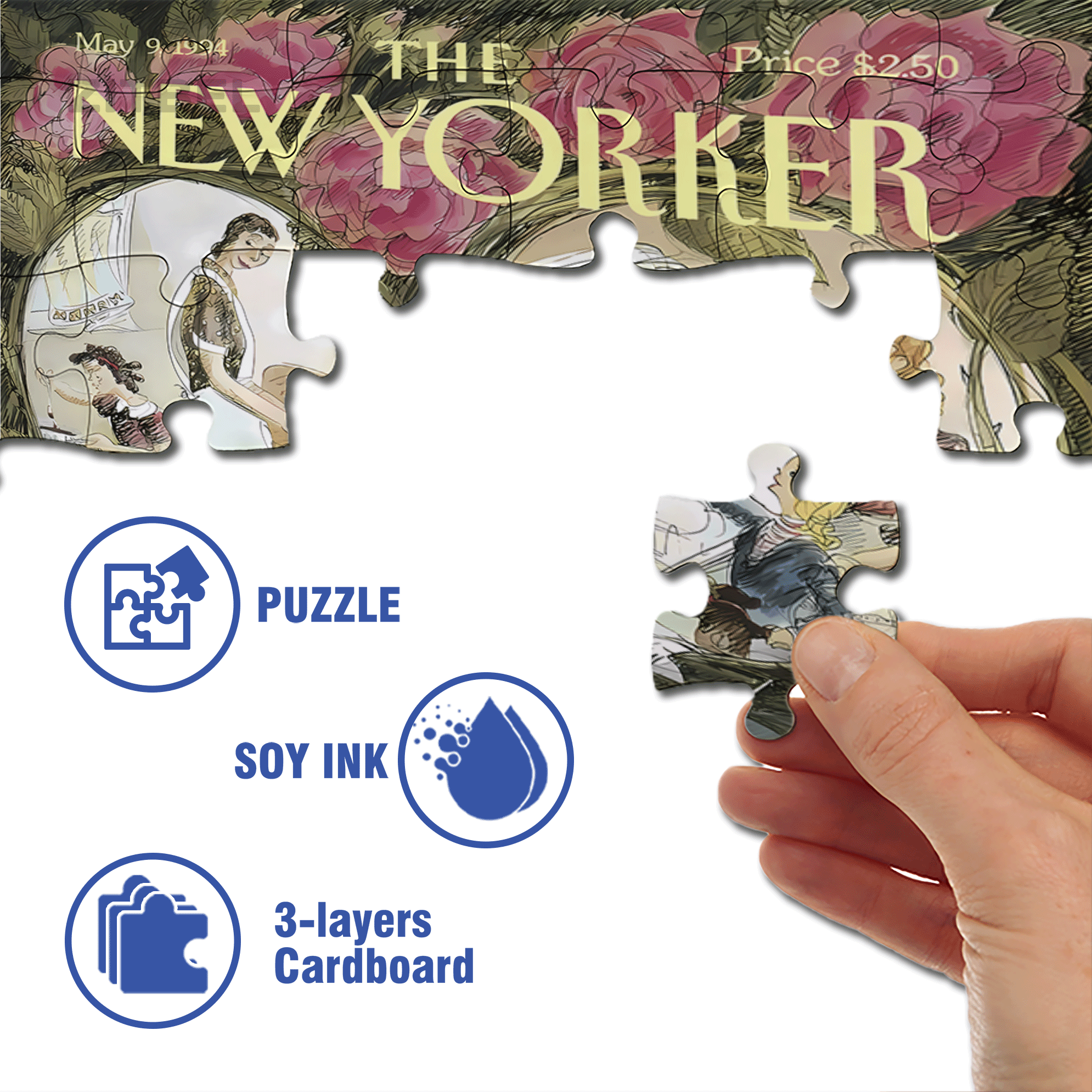 Over 60 Years 500pcs/1000pcs Jigsaw Puzzle, Scratch-Resistant, Interactive Family Game & Brain-Boosting DIY Decor, Perfect for Halloween, Christmas & New Year Gifts, Family Puzzle Game