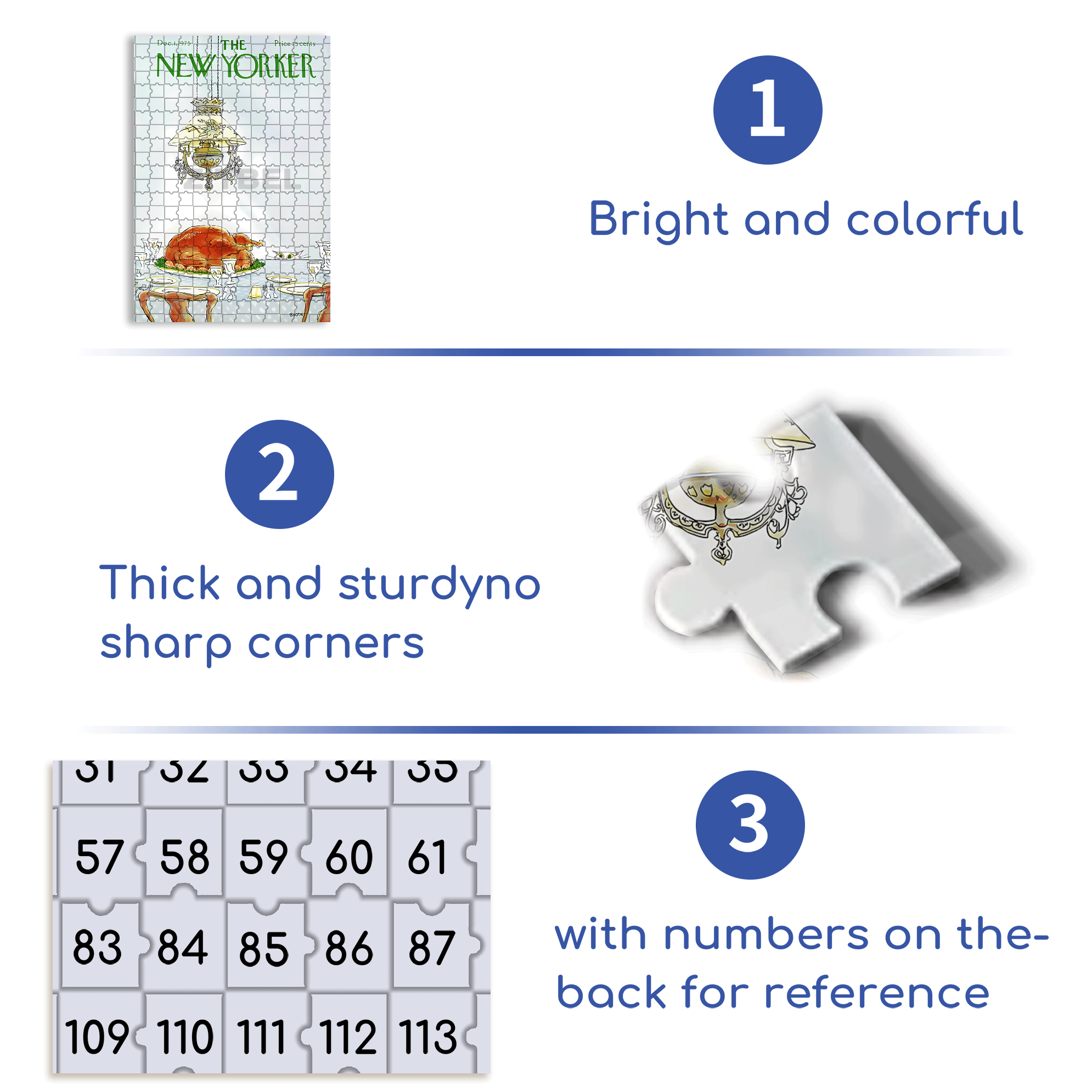 Roast Chicken 500pcs/1000pcs Jigsaw Puzzle, Scratch-Resistant, Interactive Family Game & Brain-Boosting DIY Decor, Perfect for Halloween, Christmas & New Year Gifts, Family Puzzle Game
