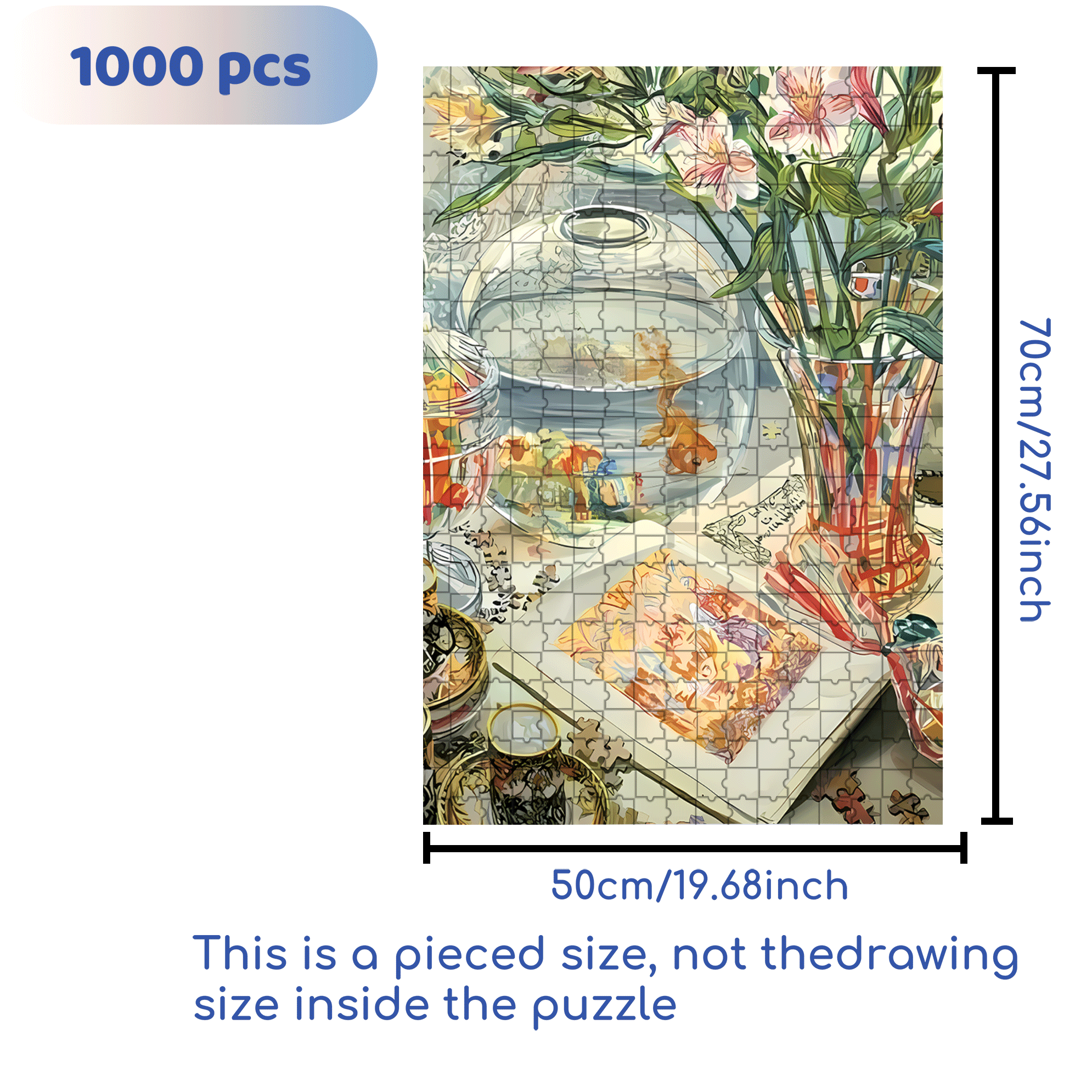 Scatter 500pcs/1000pcs Jigsaw Puzzle, Scratch-Resistant, Interactive Family Game & Brain-Boosting DIY Decor, Perfect for Halloween, Christmas & New Year Gifts, Family Puzzle Game