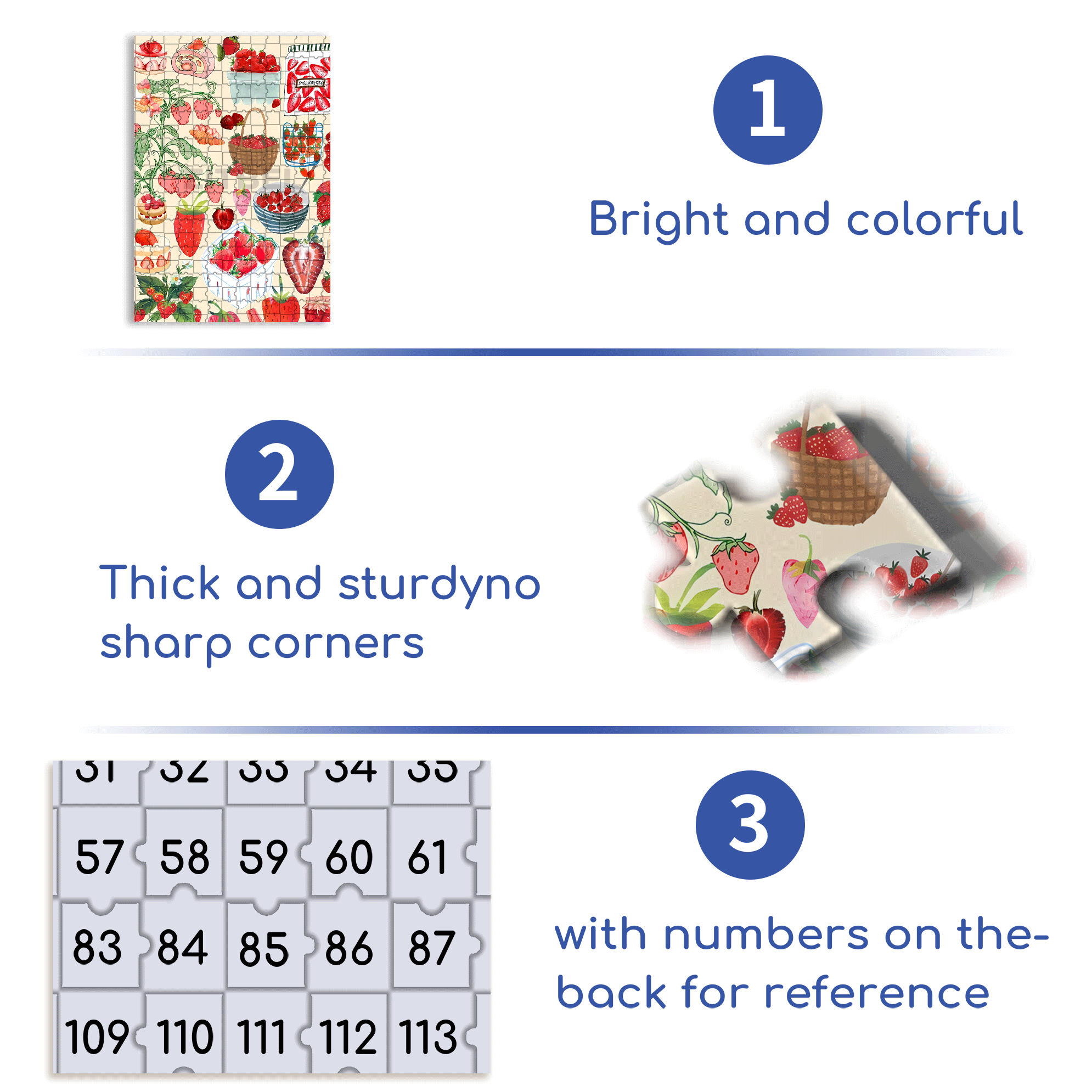 Strawberry Wallpaper Art 500pcs/1000pcs Jigsaw Puzzle, Scratch-Resistant, Interactive Family Game & Brain-Boosting DIY Decor, Perfect for Halloween, Christmas & New Year Gifts, Family Puzzle Game