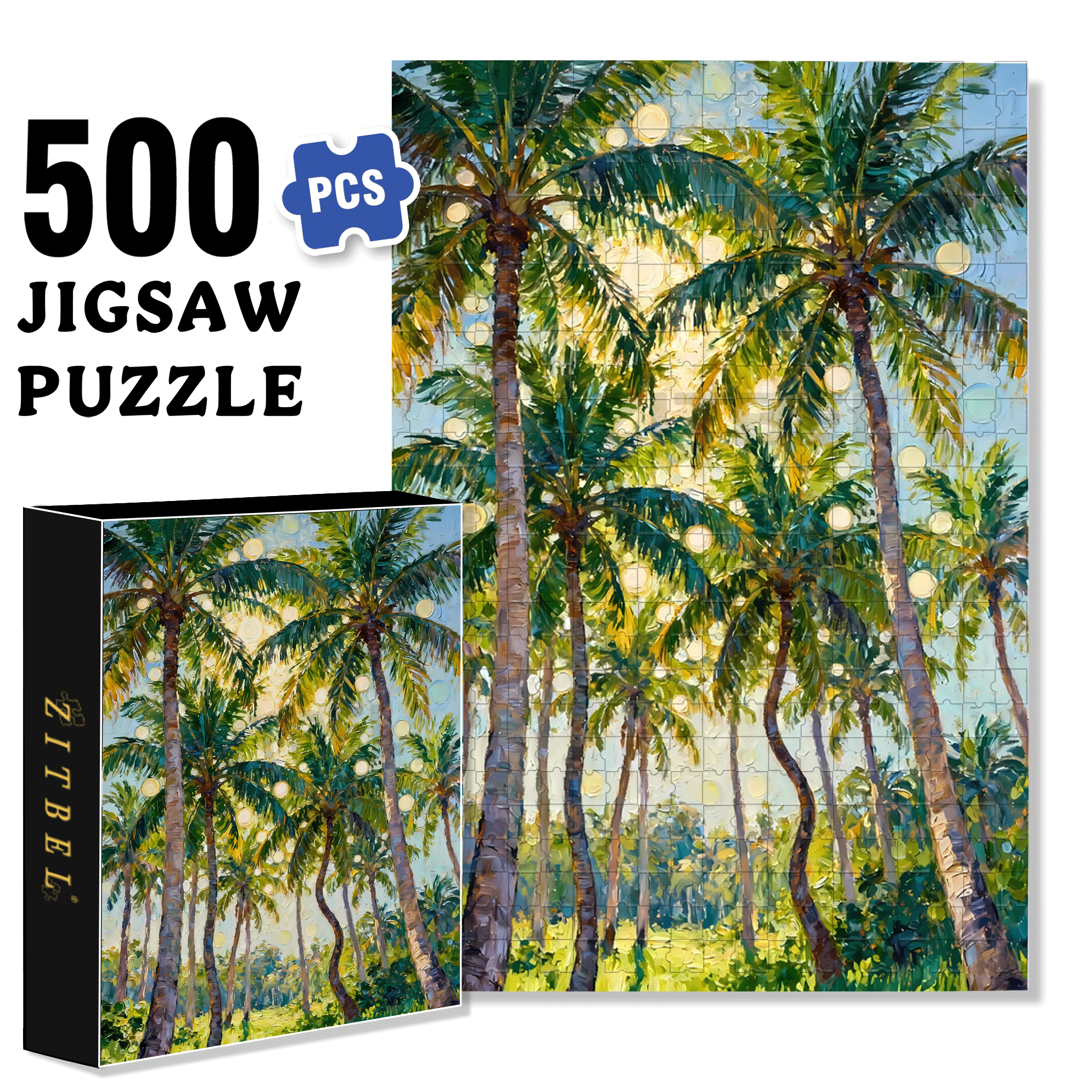 Summer's Gentle Glow 500pcs/1000pcs Jigsaw Puzzle, Scratch-Resistant, Interactive Family Game & Brain-Boosting DIY Decor, Perfect for Halloween, Christmas & New Year Gifts, Family Puzzle Game
