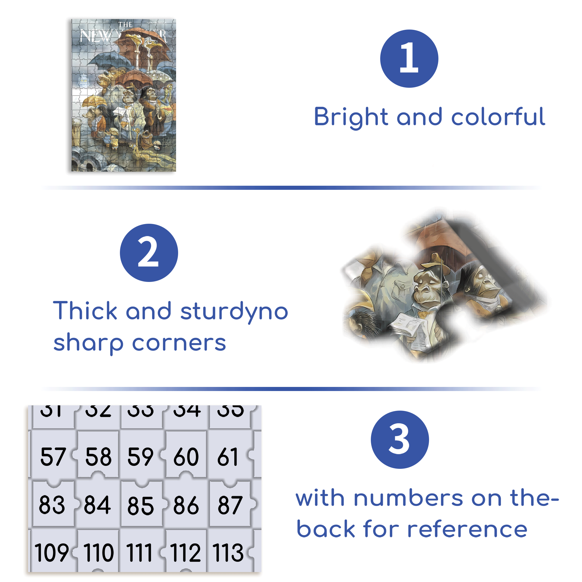 Two By Two 500pcs/1000pcs Jigsaw Puzzle, Scratch-Resistant, Interactive Family Game & Brain-Boosting DIY Decor, Perfect for Halloween, Christmas & New Year Gifts, Family Puzzle Game