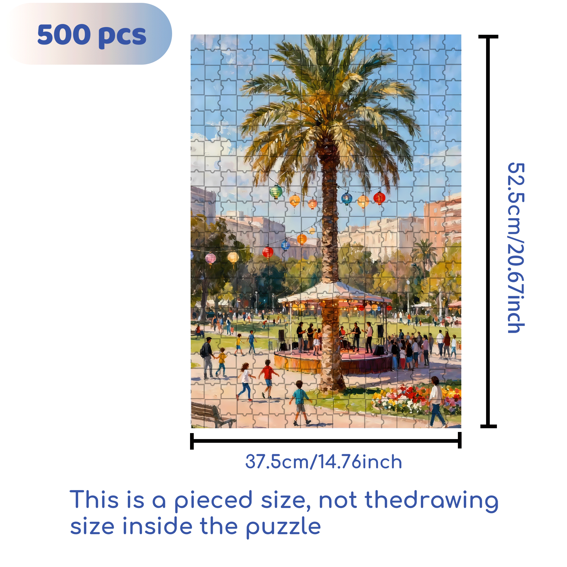 Weekend Music Sharing Event 500pcs/1000pcs Jigsaw Puzzle, Scratch-Resistant, Interactive Family Game & Brain-Boosting DIY Decor, Perfect for Halloween, Christmas & New Year Gifts, Family Puzzle Game