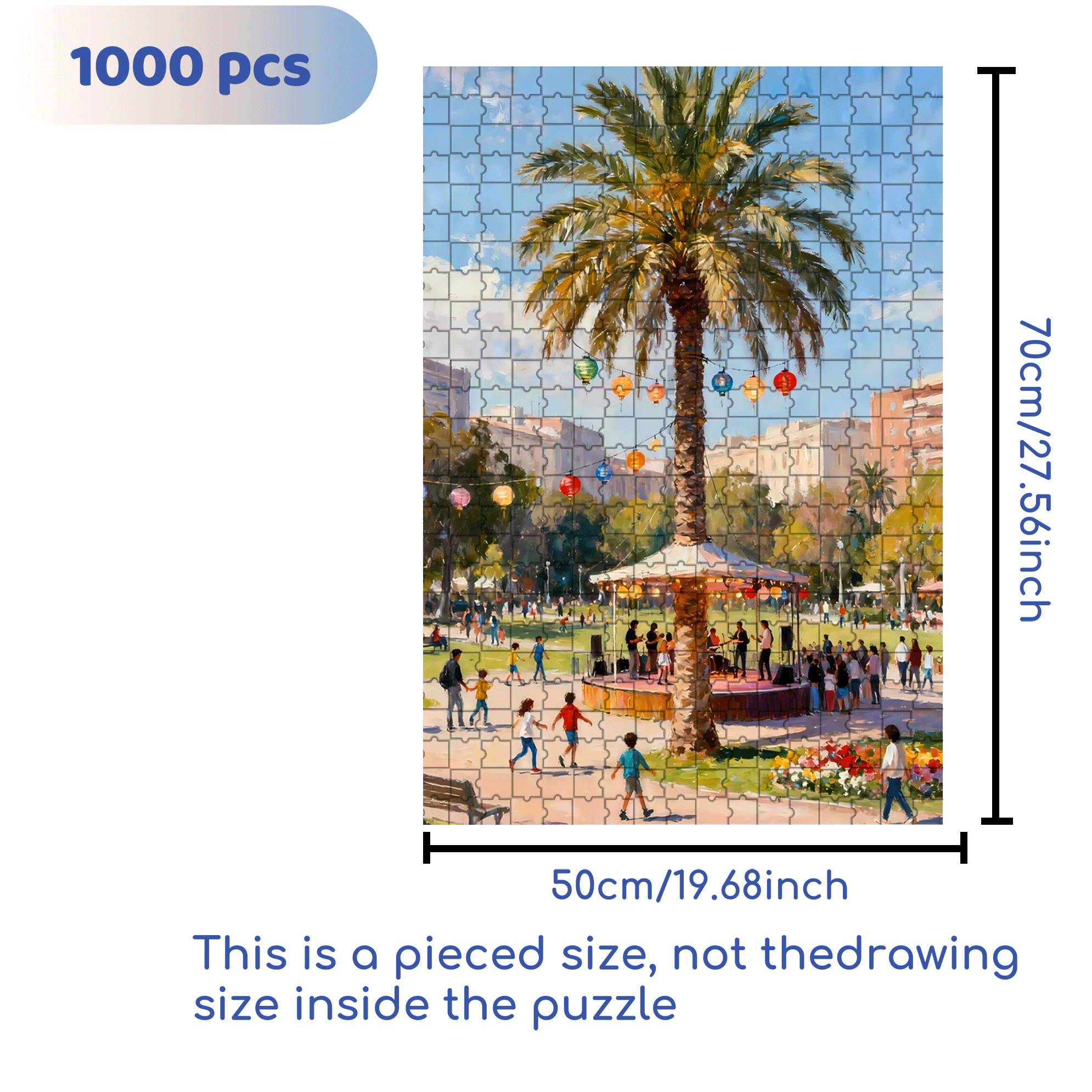 Weekend Music Sharing Event 500pcs/1000pcs Jigsaw Puzzle, Scratch-Resistant, Interactive Family Game & Brain-Boosting DIY Decor, Perfect for Halloween, Christmas & New Year Gifts, Family Puzzle Game