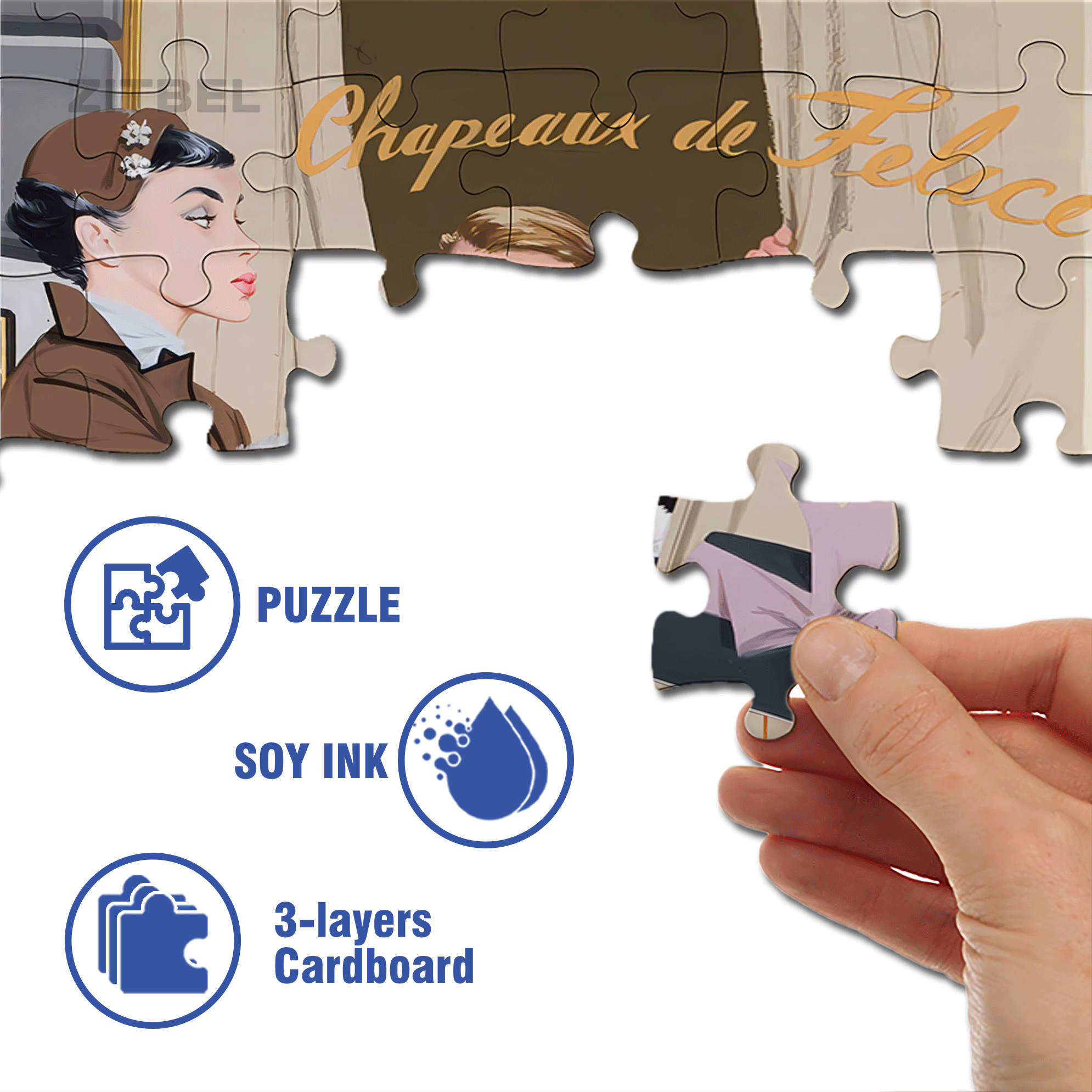 What's going on 500pcs/1000pcs Jigsaw Puzzle, Scratch-Resistant, Interactive Family Game & Brain-Boosting DIY Decor, Perfect for Halloween, Christmas & New Year Gifts, Family Puzzle Game