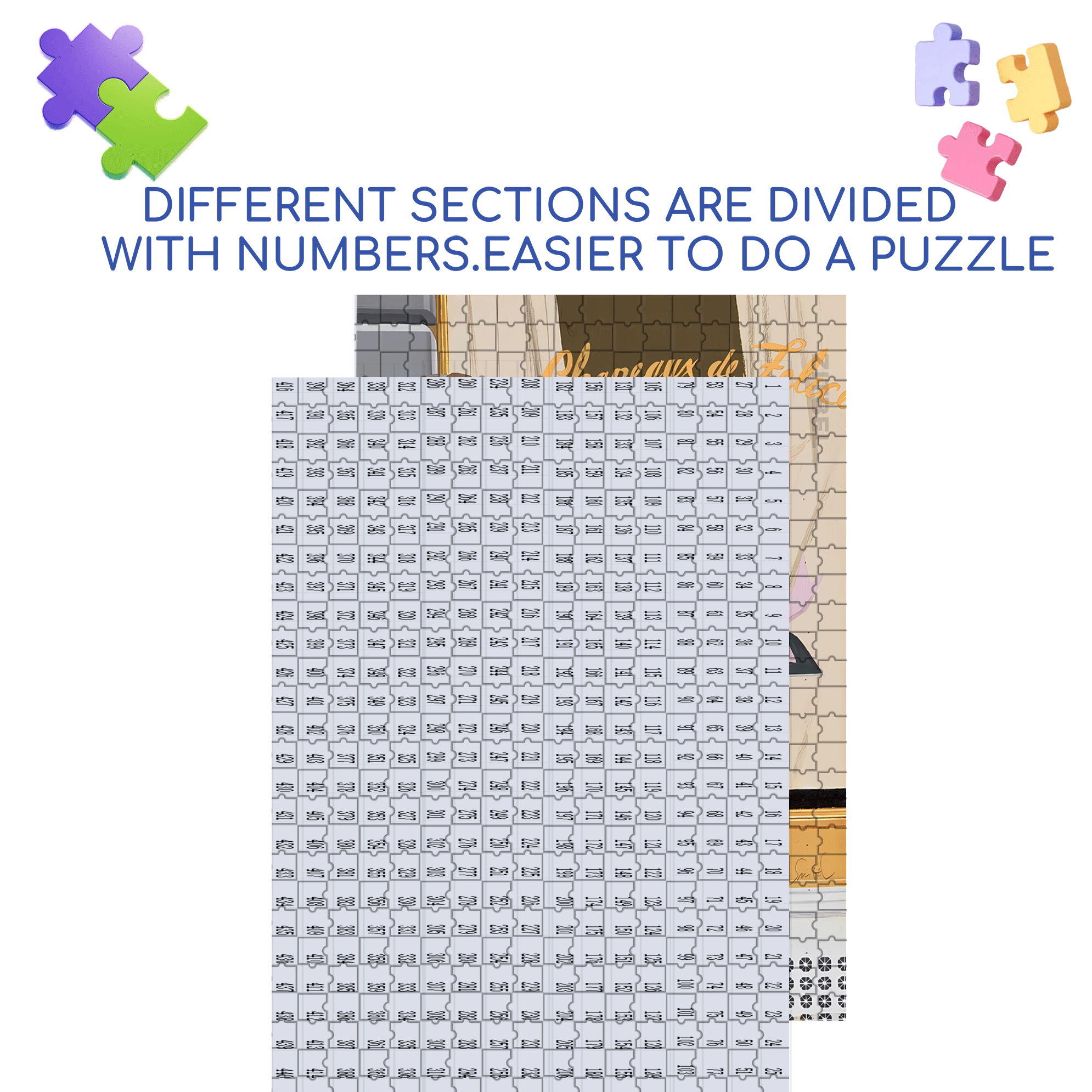 What's going on 500pcs/1000pcs Jigsaw Puzzle, Scratch-Resistant, Interactive Family Game & Brain-Boosting DIY Decor, Perfect for Halloween, Christmas & New Year Gifts, Family Puzzle Game