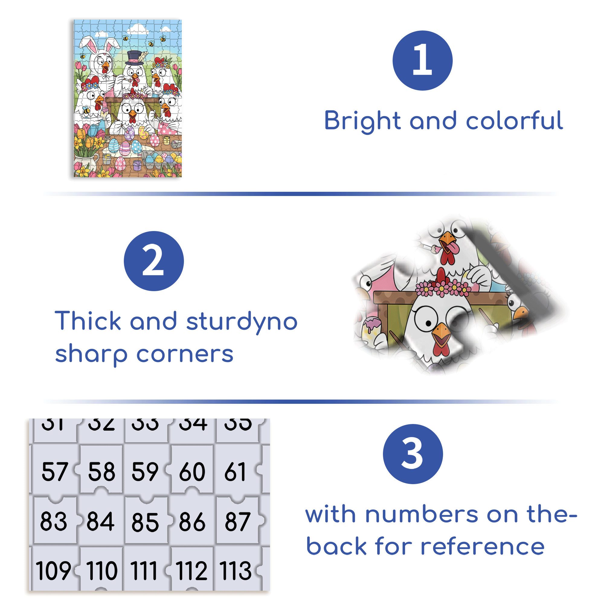 Whimsical Spring Animal 500pcs/1000pcs Jigsaw Puzzle, Scratch-Resistant, Interactive Family Game & Brain-Boosting DIY Decor, Perfect for Halloween, Christmas & New Year Gifts, Family Puzzle Game