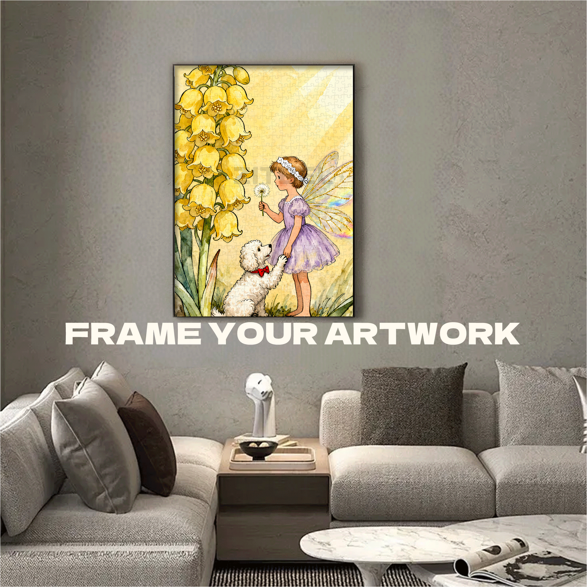 Dandelion Fairy 500pcs/1000pcs Jigsaw Puzzle, Scratch-Resistant, Interactive Family Game & Brain-Boosting DIY Decor, Perfect for Halloween, Christmas & New Year Gifts, Family Puzzle Game