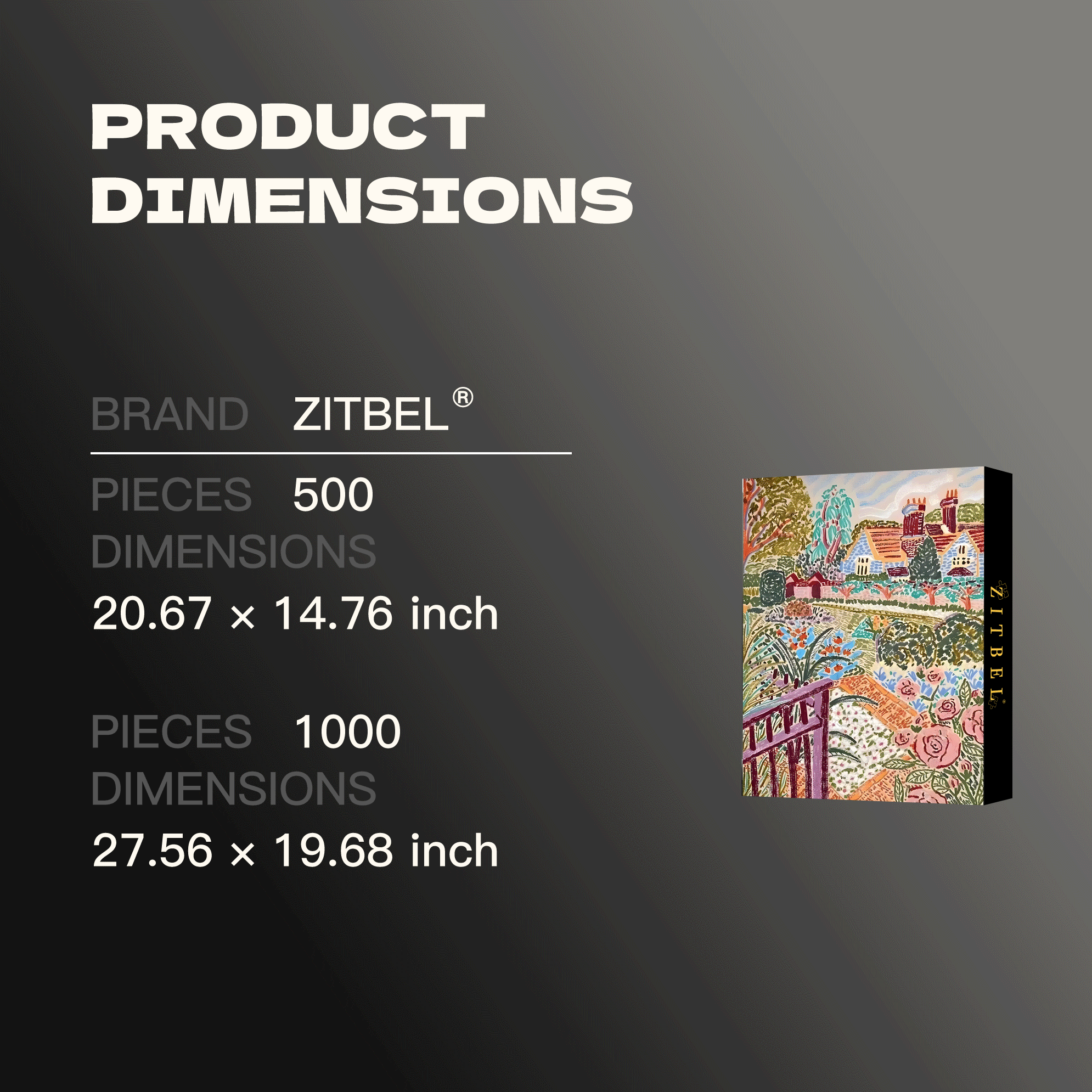 A Few Strokes 500pcs/1000pcs Jigsaw Puzzle, Scratch-Resistant, Interactive Family Game & Brain-Boosting DIY Decor, Perfect for Halloween, Christmas & New Year Gifts, Family Puzzle Game