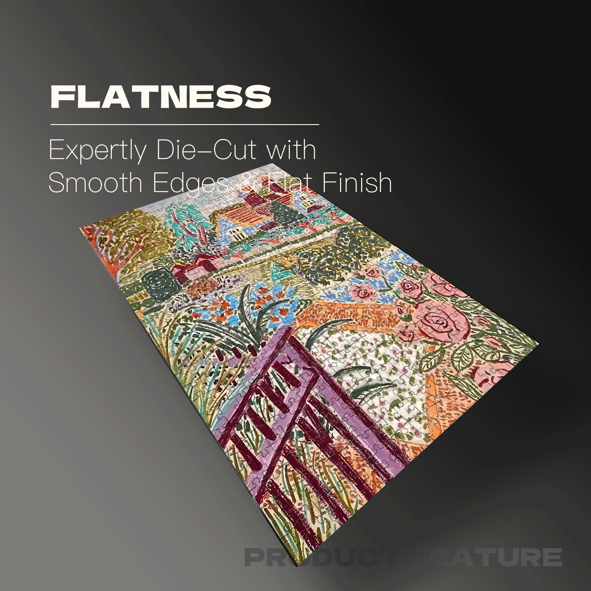 A Few Strokes 500pcs/1000pcs Jigsaw Puzzle, Scratch-Resistant, Interactive Family Game & Brain-Boosting DIY Decor, Perfect for Halloween, Christmas & New Year Gifts, Family Puzzle Game