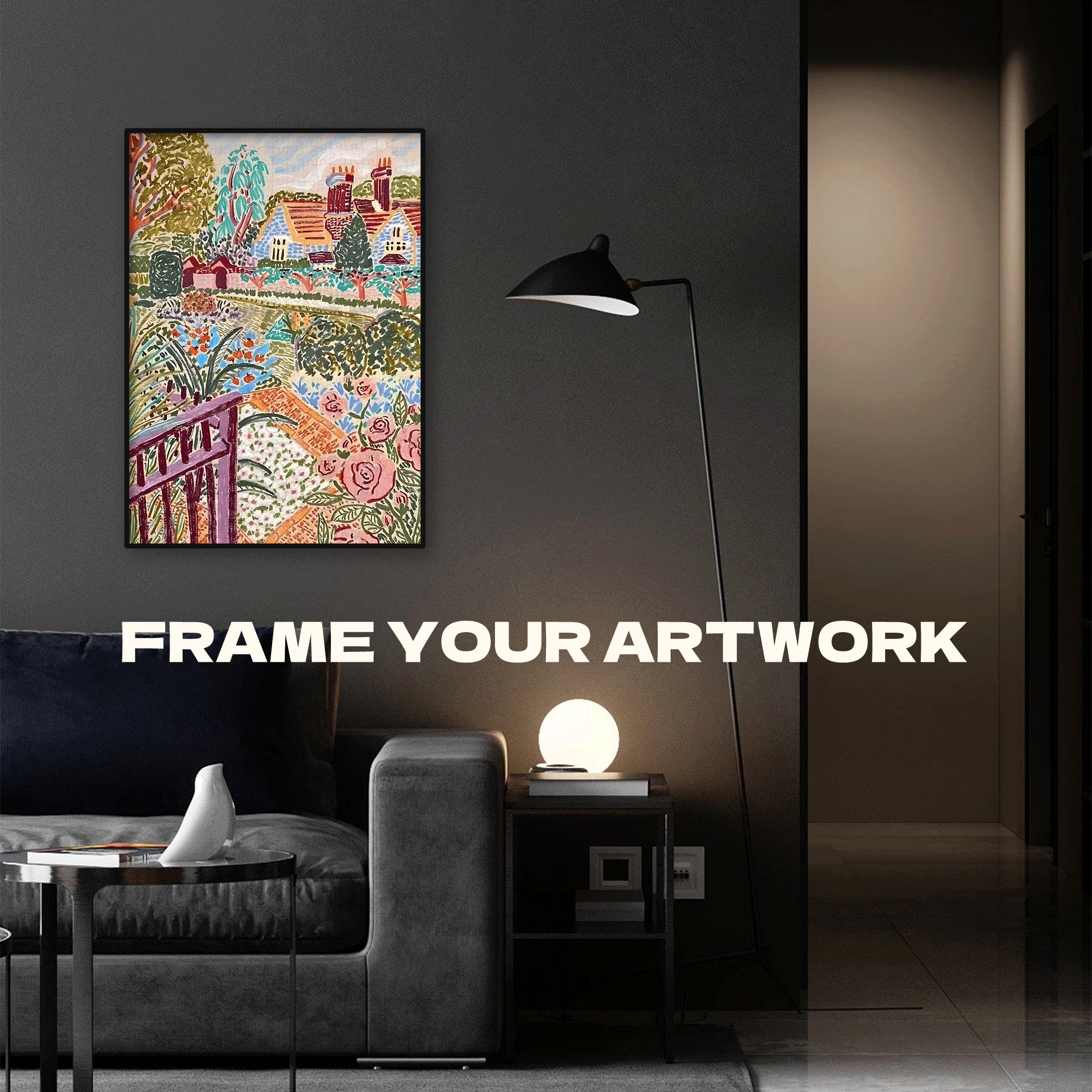 A Few Strokes 500pcs/1000pcs Jigsaw Puzzle, Scratch-Resistant, Interactive Family Game & Brain-Boosting DIY Decor, Perfect for Halloween, Christmas & New Year Gifts, Family Puzzle Game