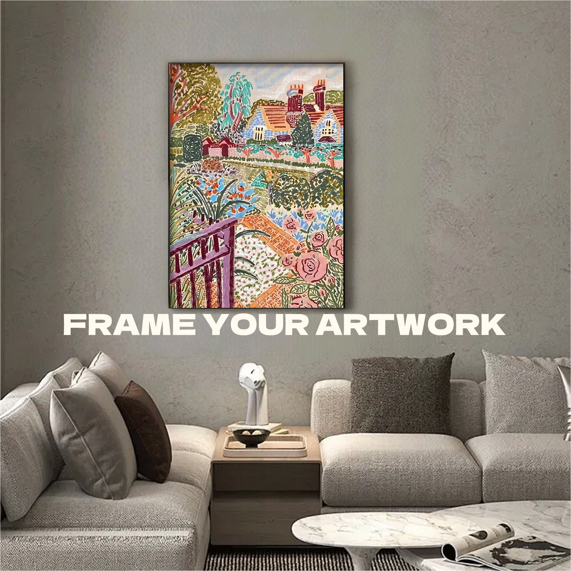 A Few Strokes 500pcs/1000pcs Jigsaw Puzzle, Scratch-Resistant, Interactive Family Game & Brain-Boosting DIY Decor, Perfect for Halloween, Christmas & New Year Gifts, Family Puzzle Game