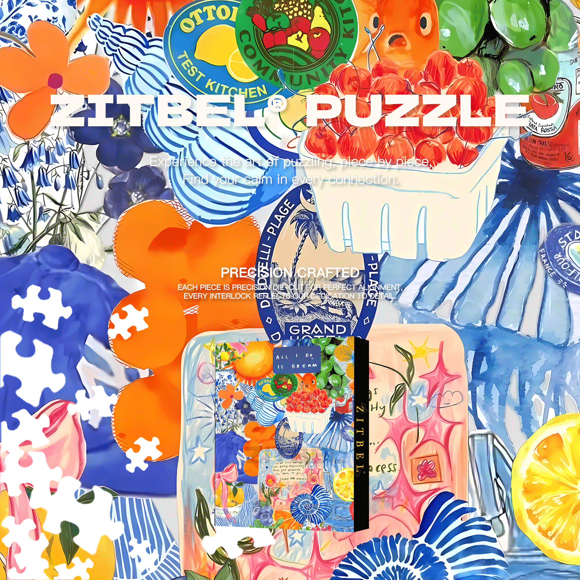 All I Do Is Dream 500pcs/1000pcs Jigsaw Puzzle, Scratch-Resistant, Interactive Family Game & Brain-Boosting DIY Decor, Perfect for Halloween, Christmas & New Year Gifts, Family Puzzle Game