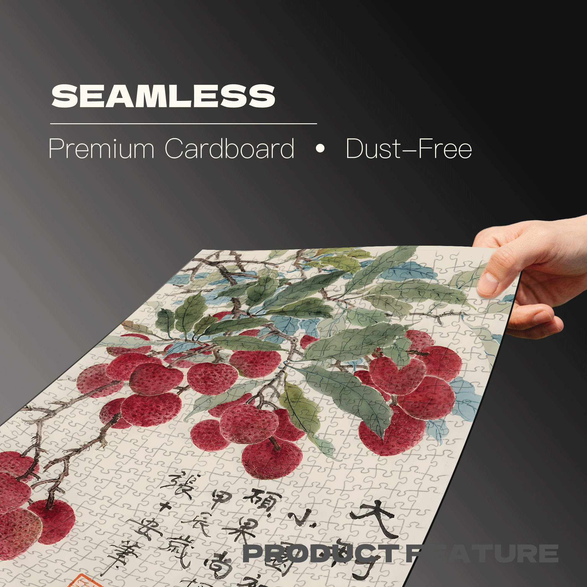 Big Lychee 500pcs/1000pcs Jigsaw Puzzle, Scratch-Resistant, Interactive Family Game & Brain-Boosting DIY Decor, Perfect for Halloween, Christmas & New Year Gifts, Family Puzzle Game