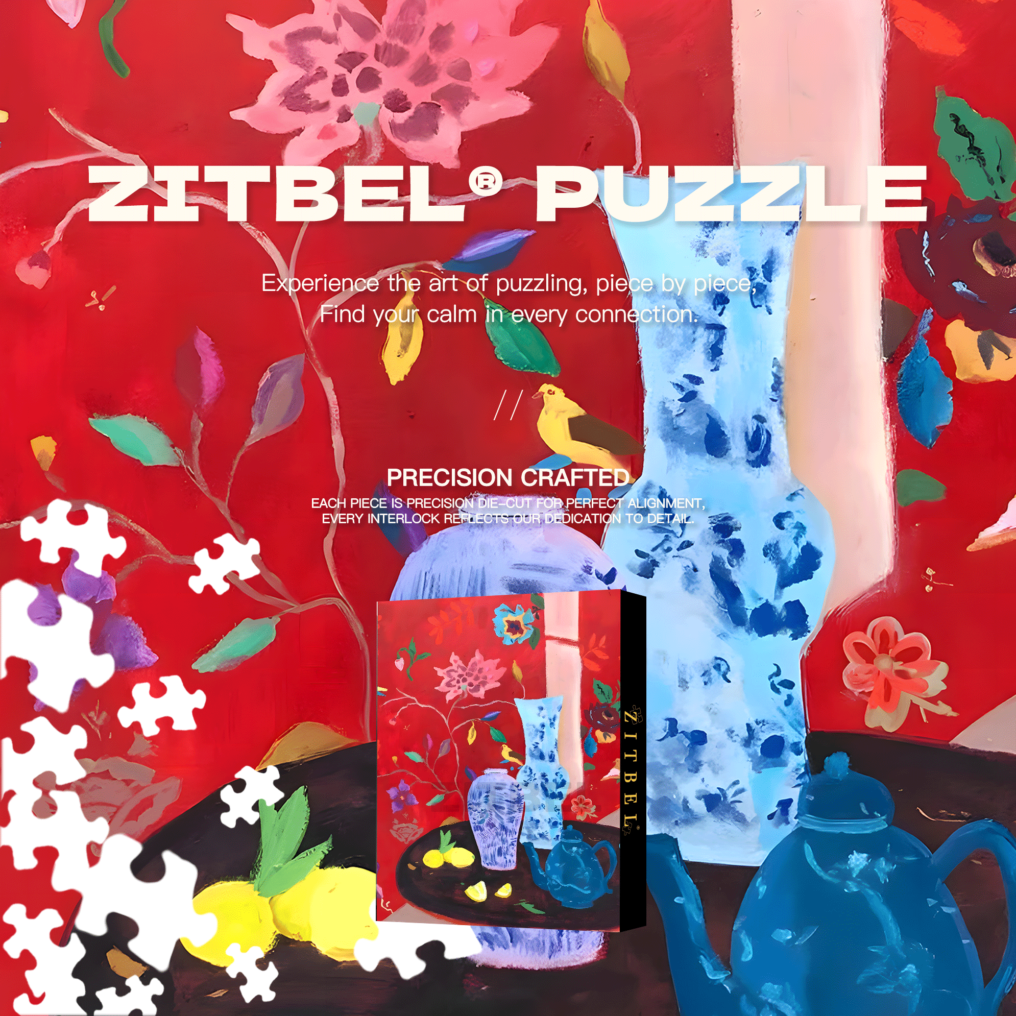 Eternal Beauty 2 500pcs/1000pcs Jigsaw Puzzle, Scratch-Resistant, Interactive Family Game & Brain-Boosting DIY Decor, Perfect for Halloween, Christmas & New Year Gifts, Family Puzzle Game