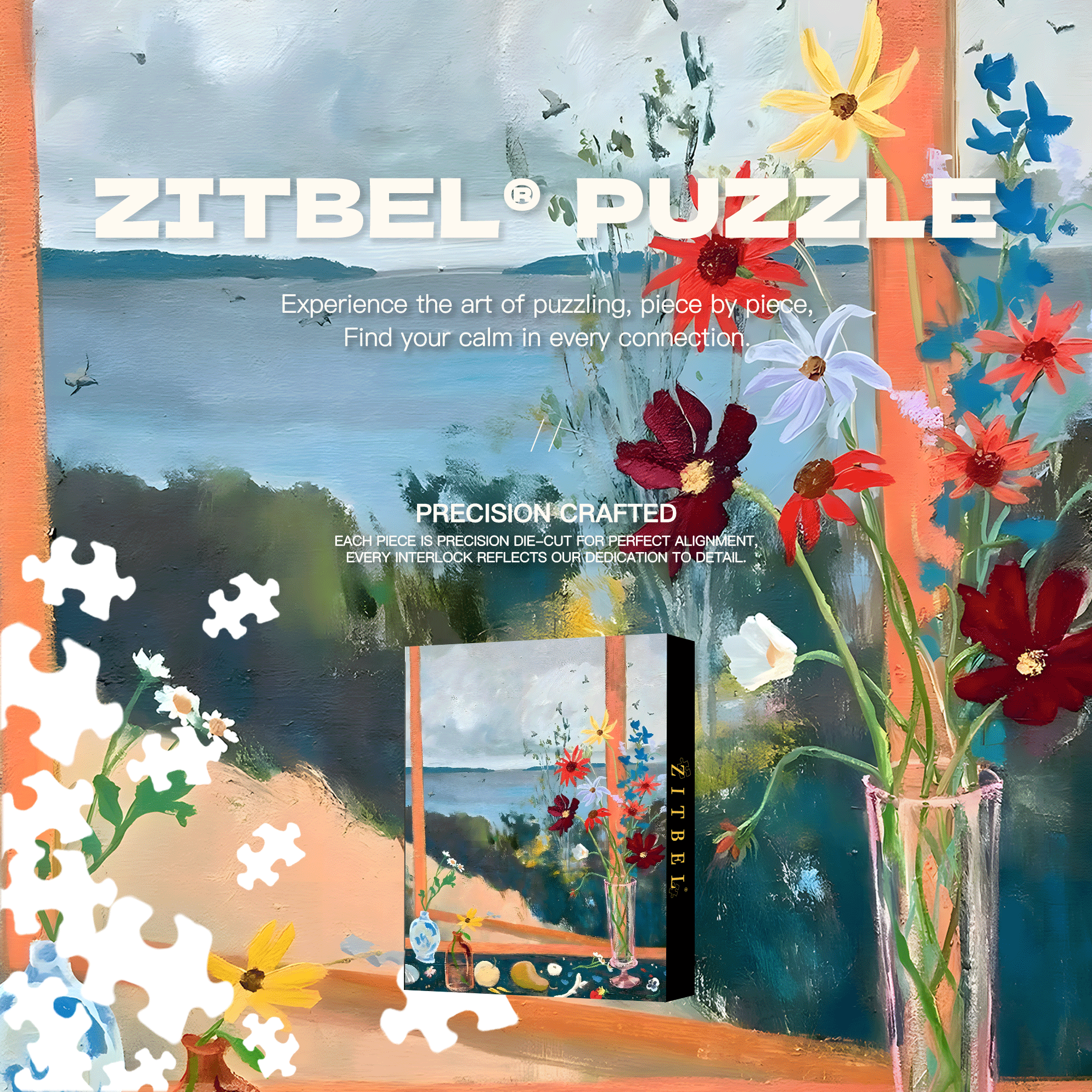 Eternal Beauty 5 500pcs/1000pcs Jigsaw Puzzle, Scratch-Resistant, Interactive Family Game & Brain-Boosting DIY Decor, Perfect for Halloween, Christmas & New Year Gifts, Family Puzzle Game