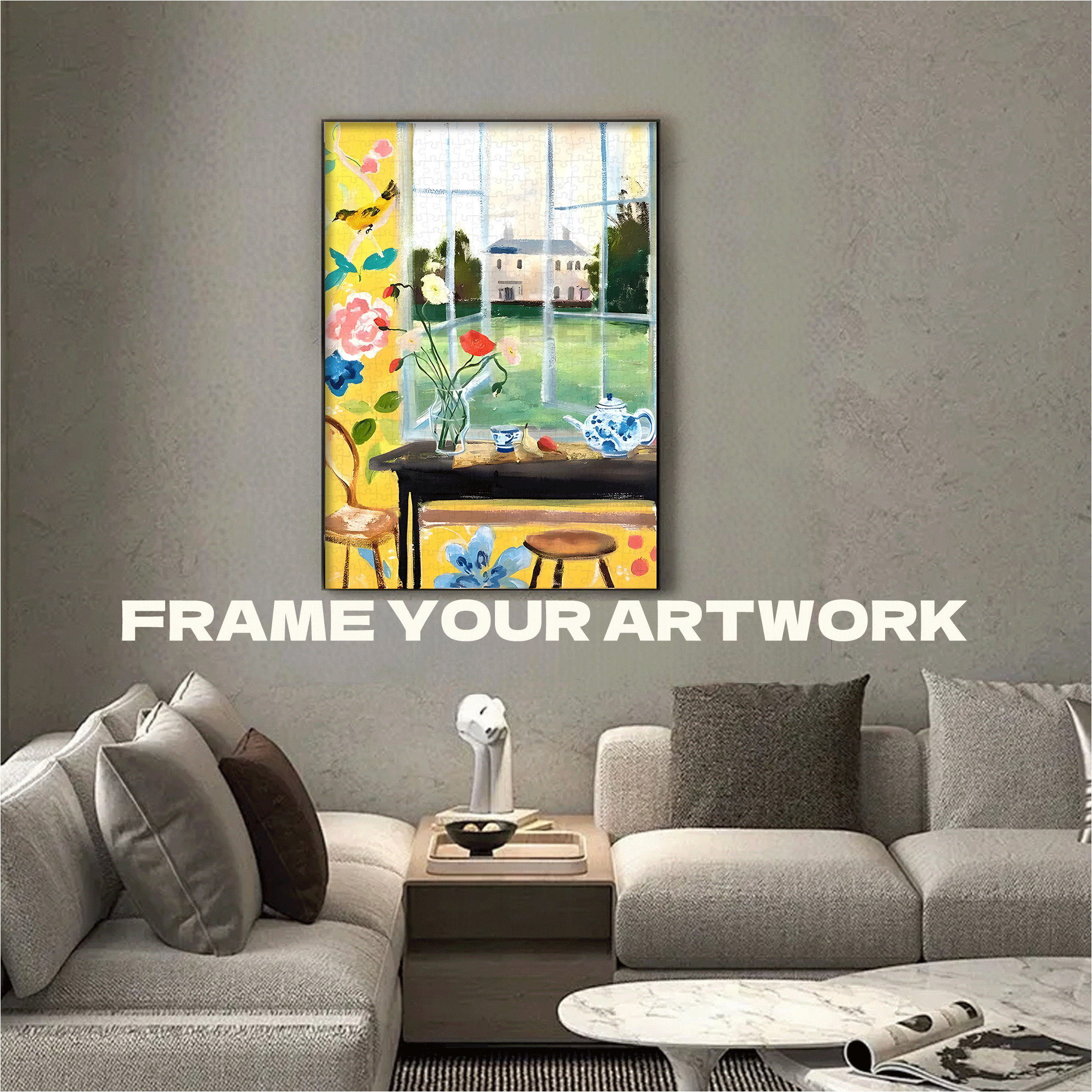 Eternal Beauty 8 500pcs/1000pcs Jigsaw Puzzle, Scratch-Resistant, Interactive Family Game & Brain-Boosting DIY Decor, Perfect for Halloween, Christmas & New Year Gifts, Family Puzzle Game