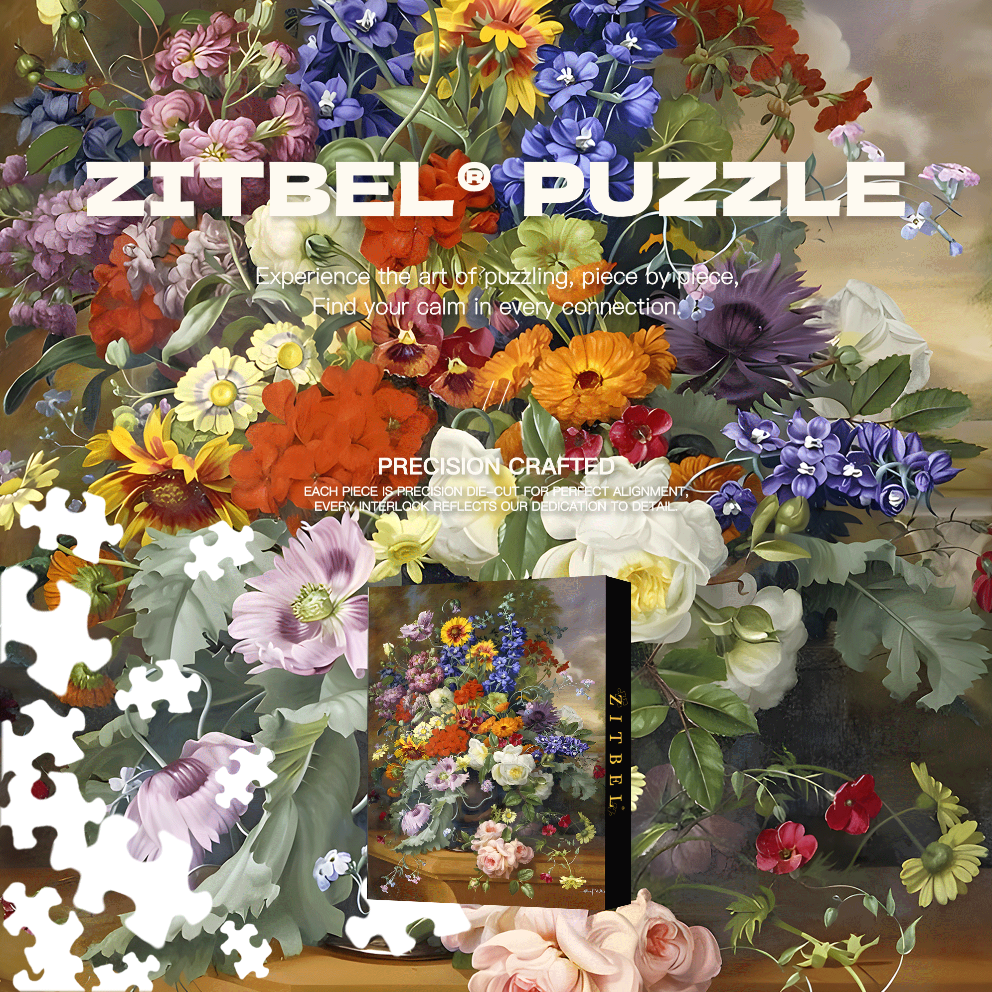 Eternal Moment 500pcs/1000pcs Jigsaw Puzzle, Scratch-Resistant, Interactive Family Game & Brain-Boosting DIY Decor, Perfect for Halloween, Christmas & New Year Gifts, Family Puzzle Game